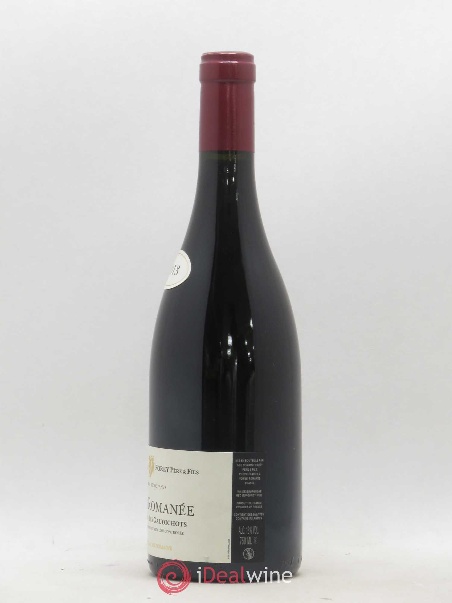 Vosne-Romanée 1er Cru Les Gaudichots Forey Père et Fils (Domaine) 2013 - Lot de 1 bouteille - 1