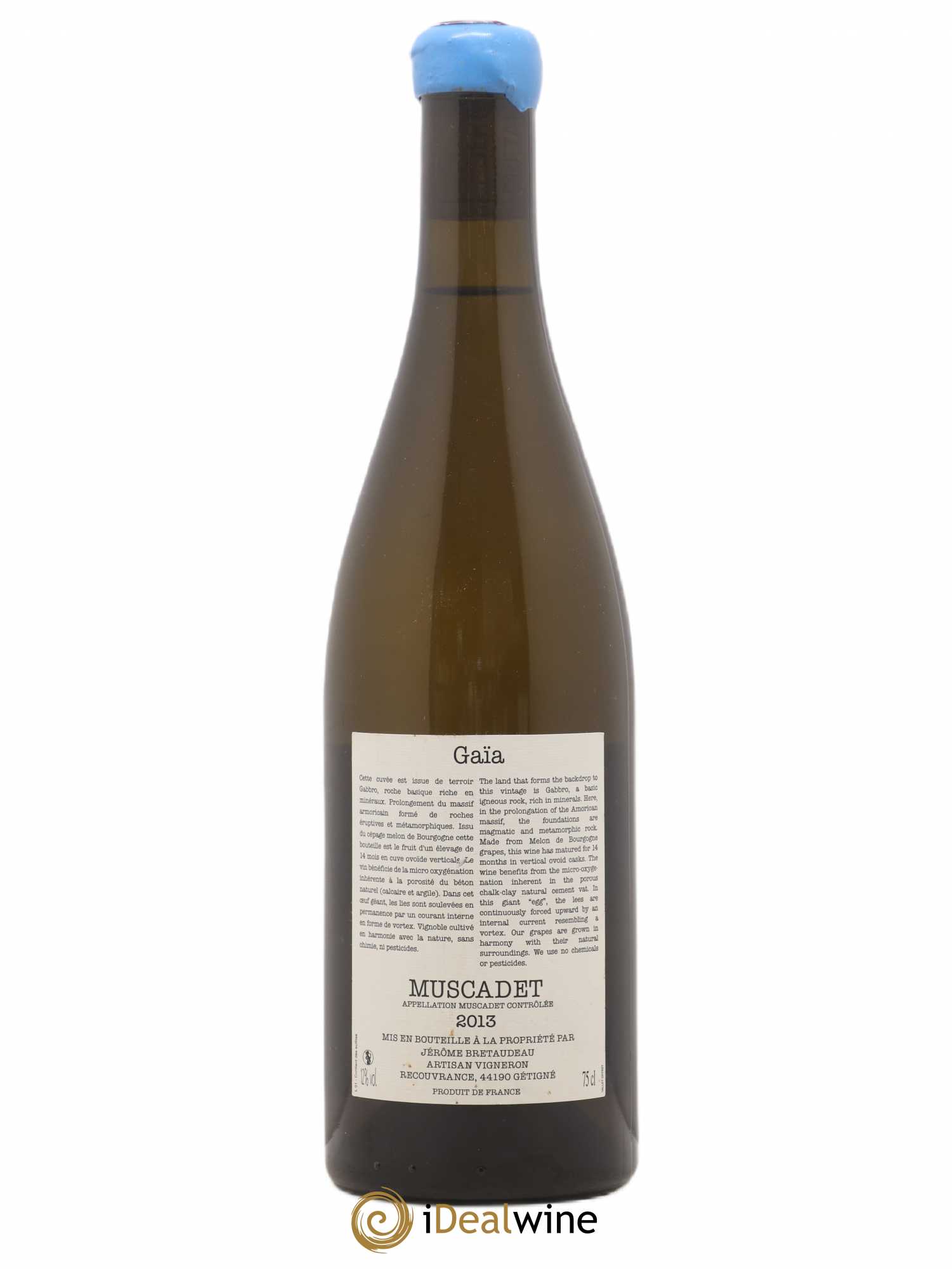 Muscadet-Sèvre-et-Maine Gaia Jérôme Bretaudeau - Domaine de Bellevue 2013 - Lot de 1 bouteille - 1