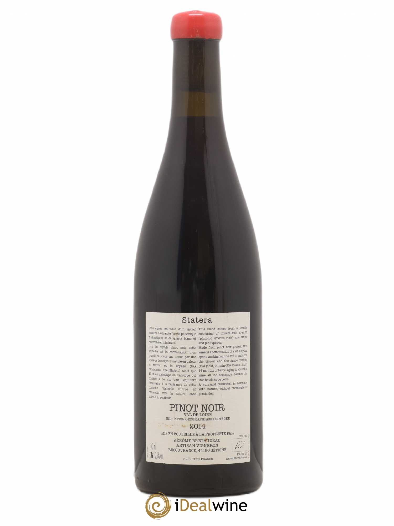 Vin de France Statera Jérôme Bretaudeau - Domaine de Bellevue 2014 - Lot de 1 bouteille - 1