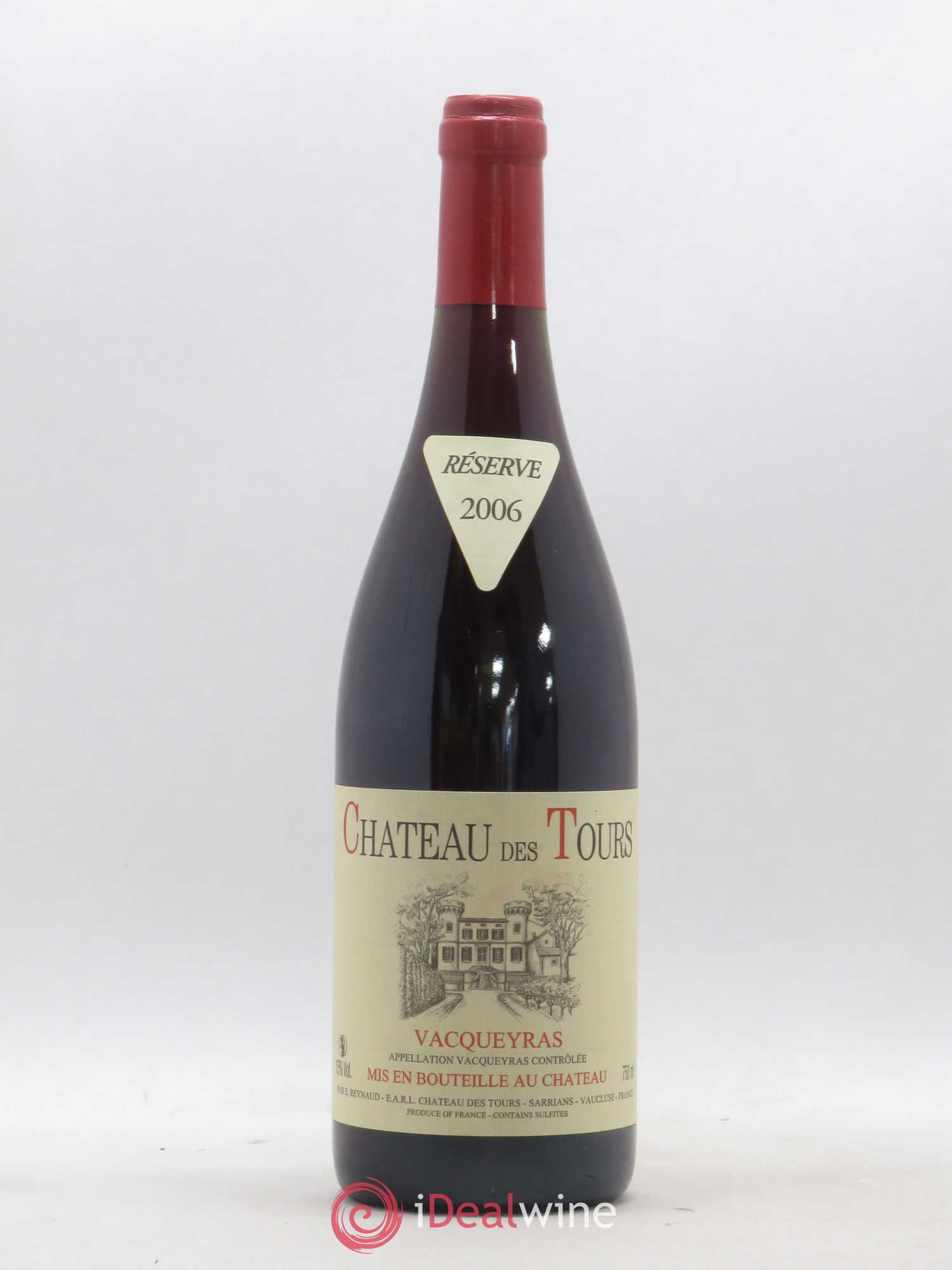 Vacqueyras Château des Tours Emmanuel Reynaud 2006 - Lot de 1 bouteille - 0