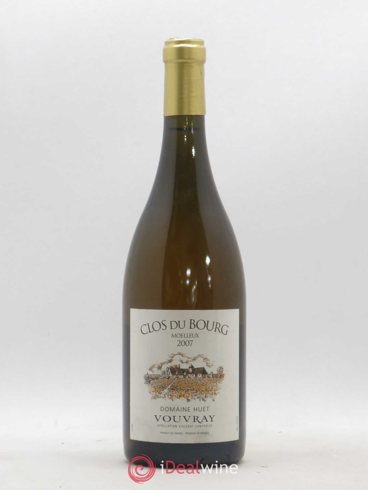 Vouvray Clos du Bourg Moelleux Domaine Huet 2007 - Lotto di 1 bottiglia - 0