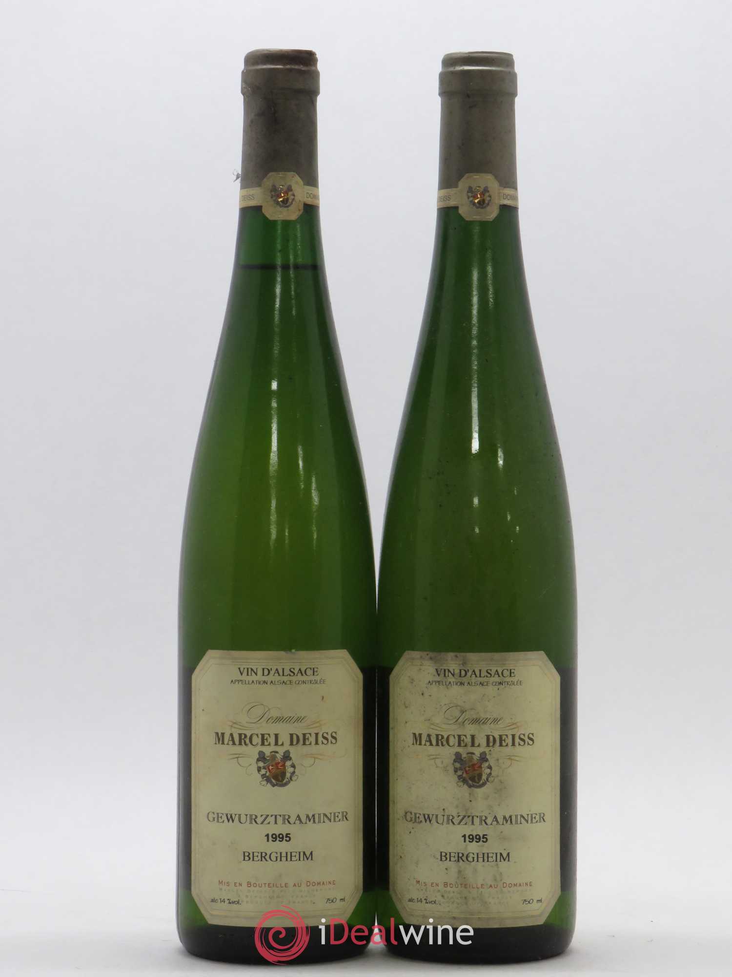Alsace Gewurztraminer Marcel Deiss (Domaine) Bergheim 1995 - Lot de 2 bouteilles - 0