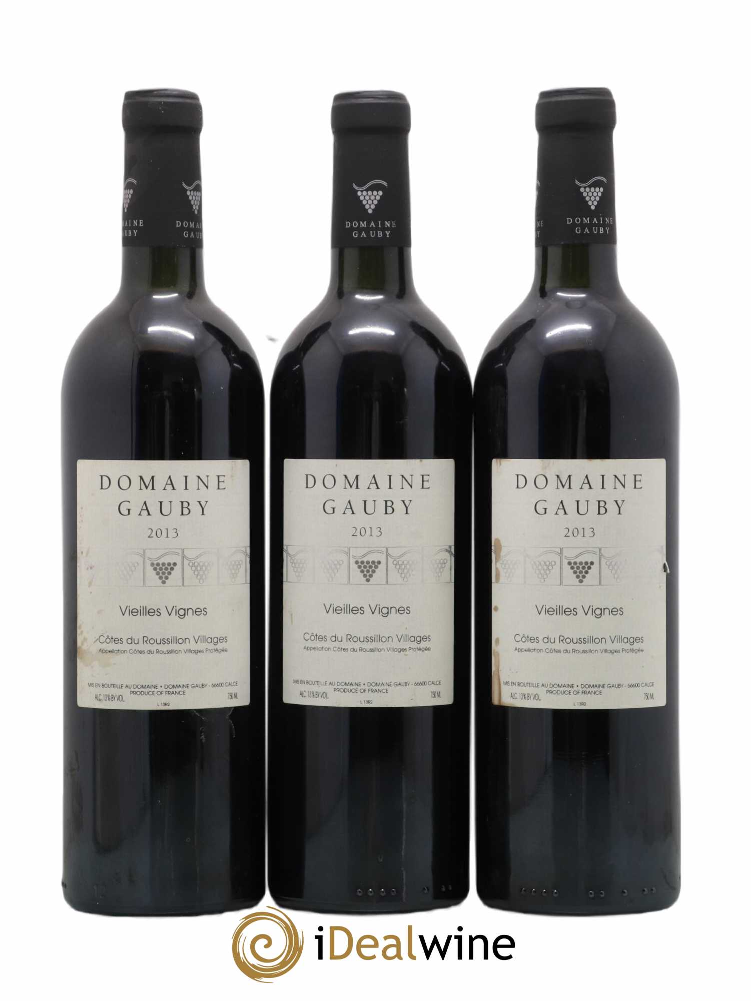 Côtes du Roussillon Villages Vieilles vignes Gauby (Domaine) 2013 - Lot de 3 bouteilles - 0