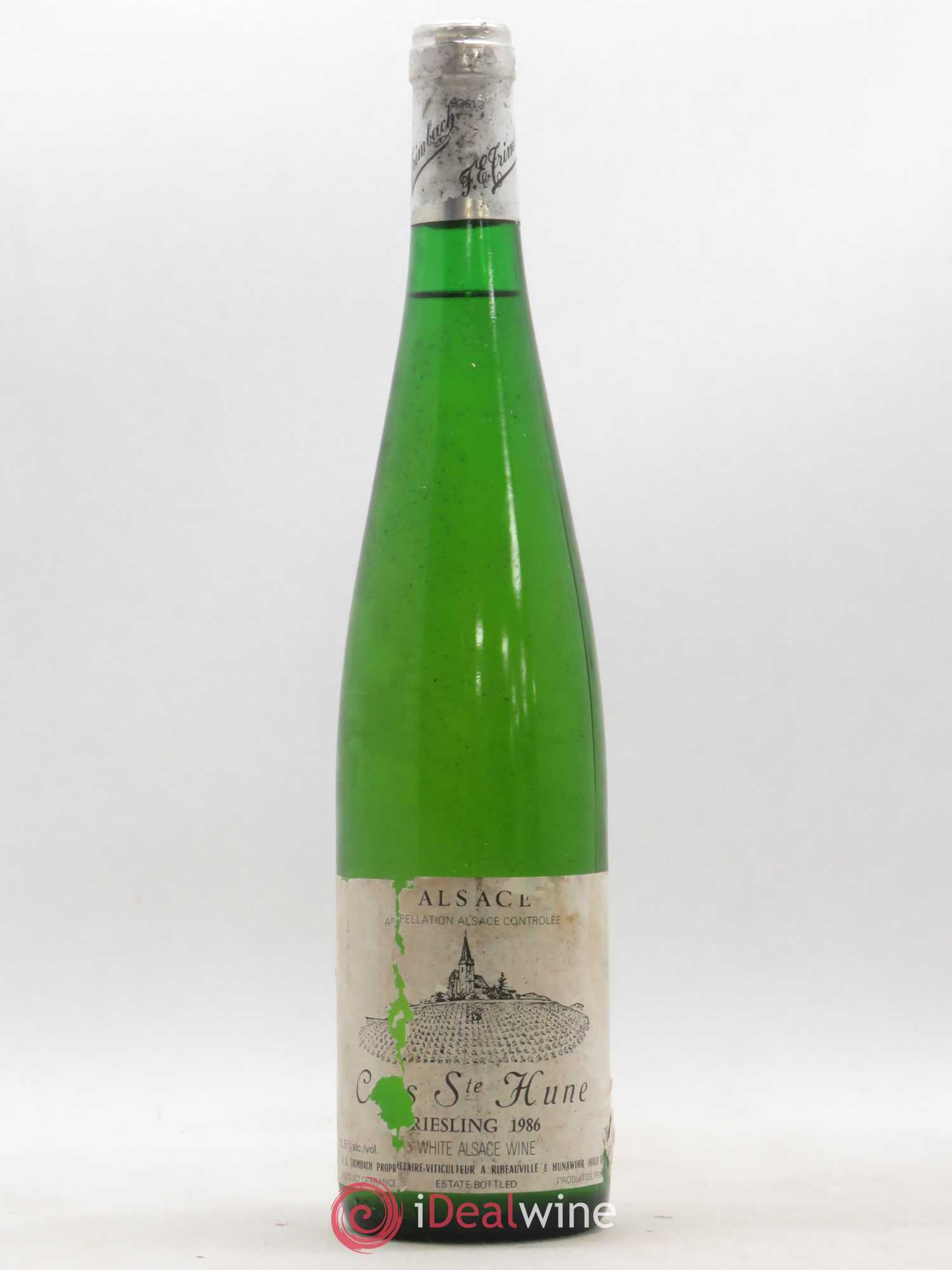 Alsace Riesling Clos Sainte-Hune Trimbach (Domaine) 1986 - Lot de 1 bouteille - 0