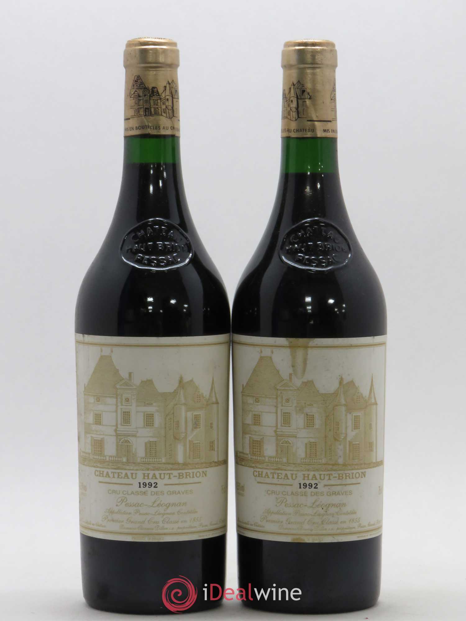 Château Haut Brion 1er Grand Cru Classé 1992 - Lot de 2 bouteilles - 0