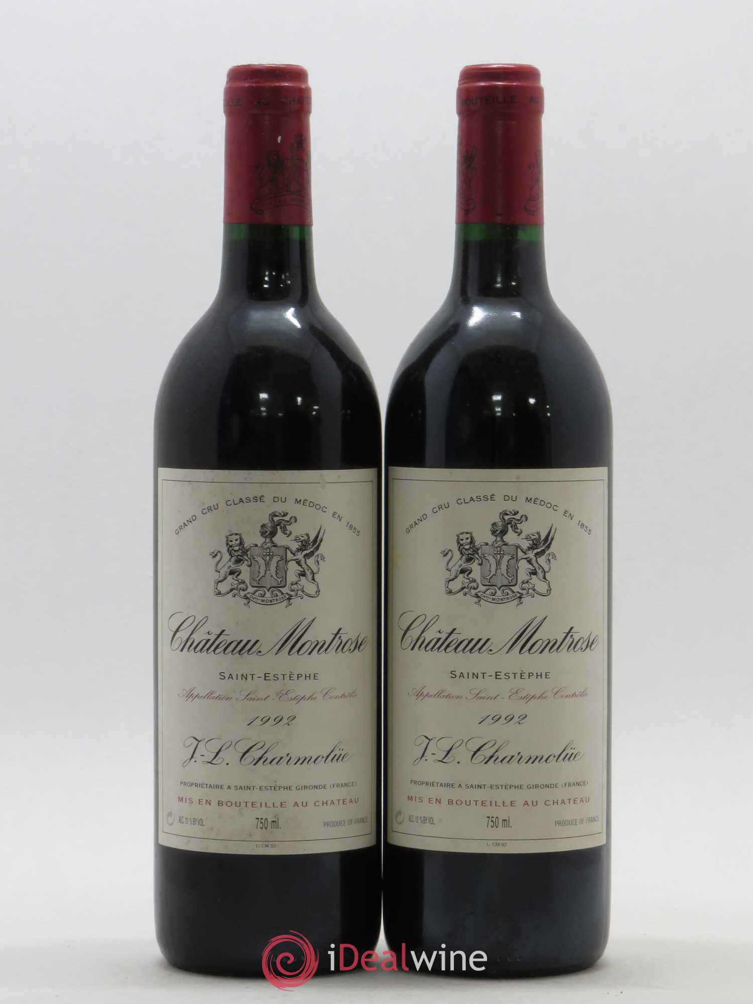 Château Montrose 2ème Grand Cru Classé 1992 - Lot de 2 bouteilles - 0