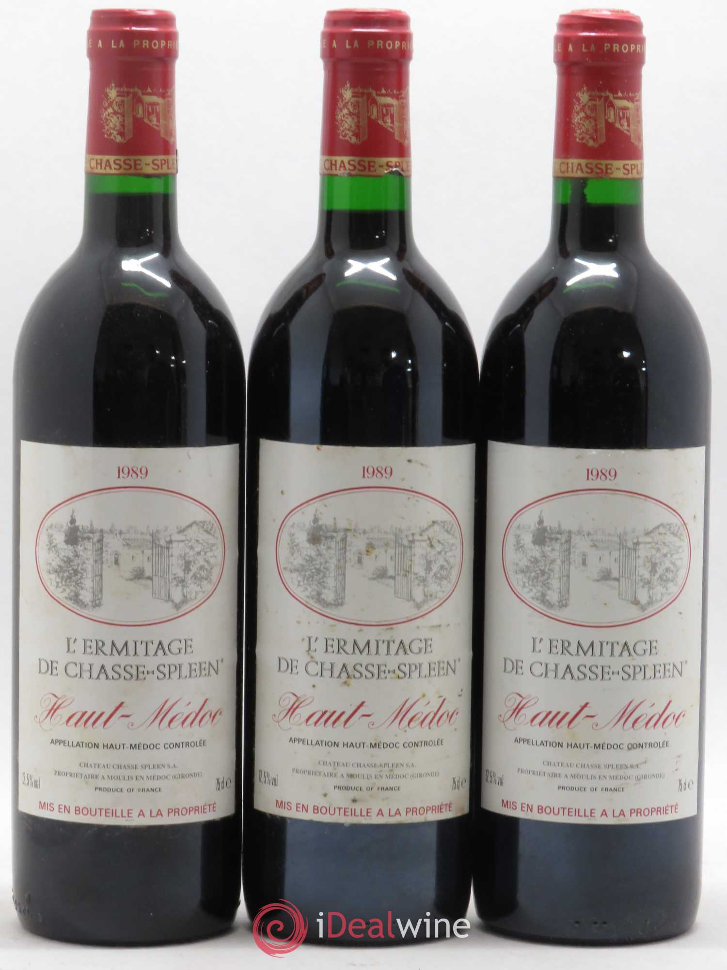 Héritage (Ermitage) de Chasse Spleen 1989 - Lot de 12 bouteilles - 2