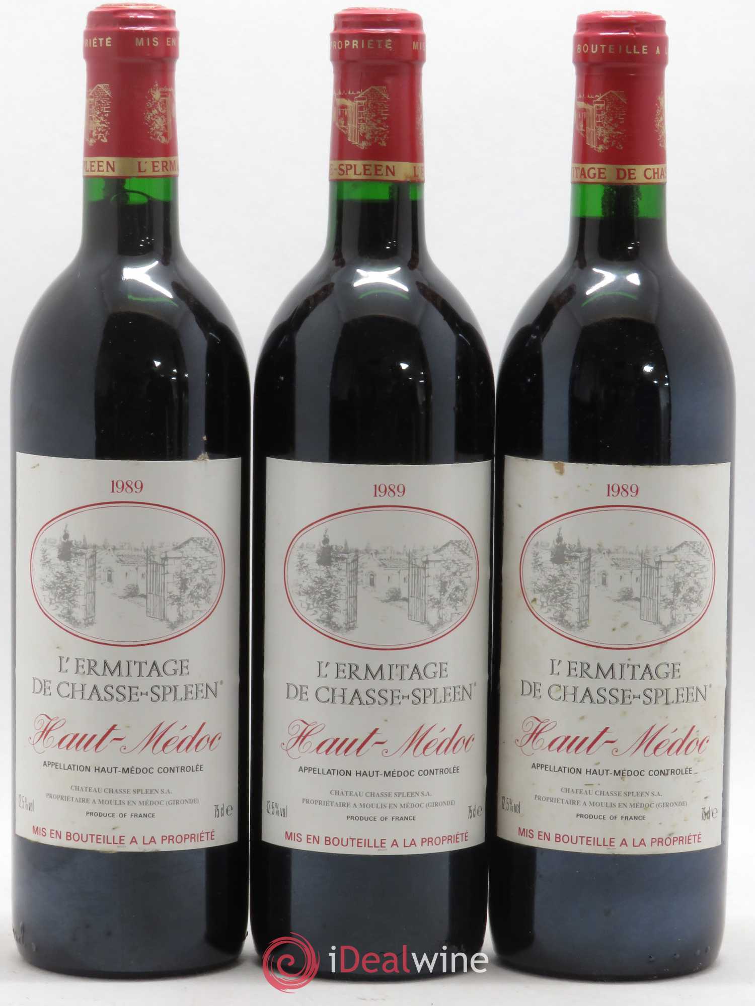 Héritage (Ermitage) de Chasse Spleen 1989 - Lot de 12 bouteilles - 3