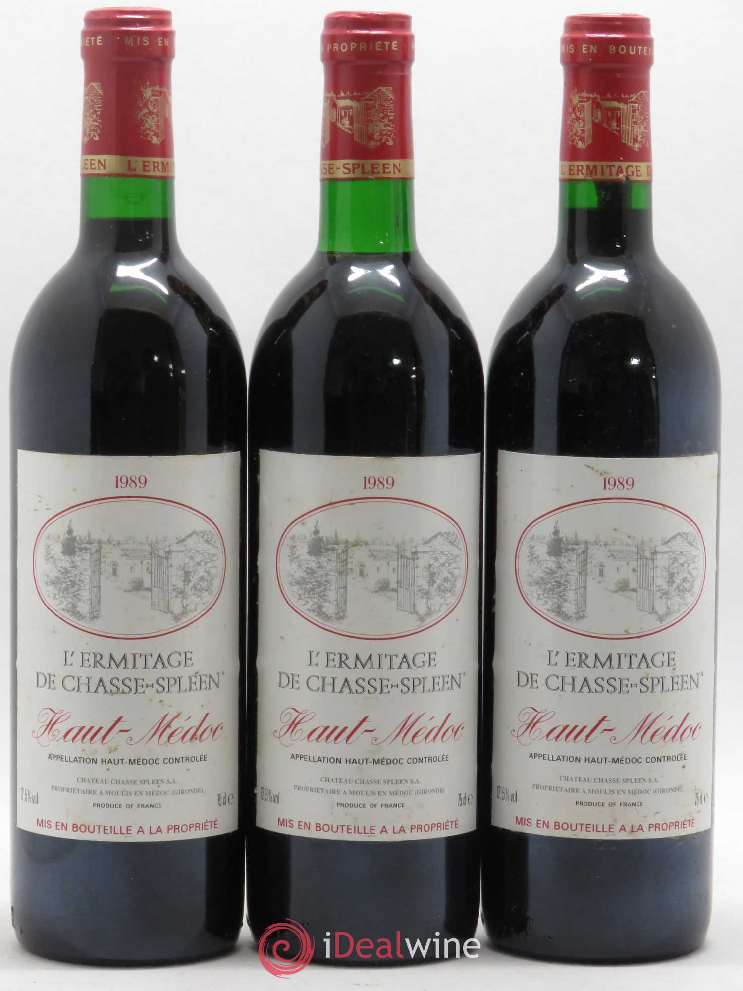 Héritage (Ermitage) de Chasse Spleen 1989 - Lot de 12 bouteilles - 4