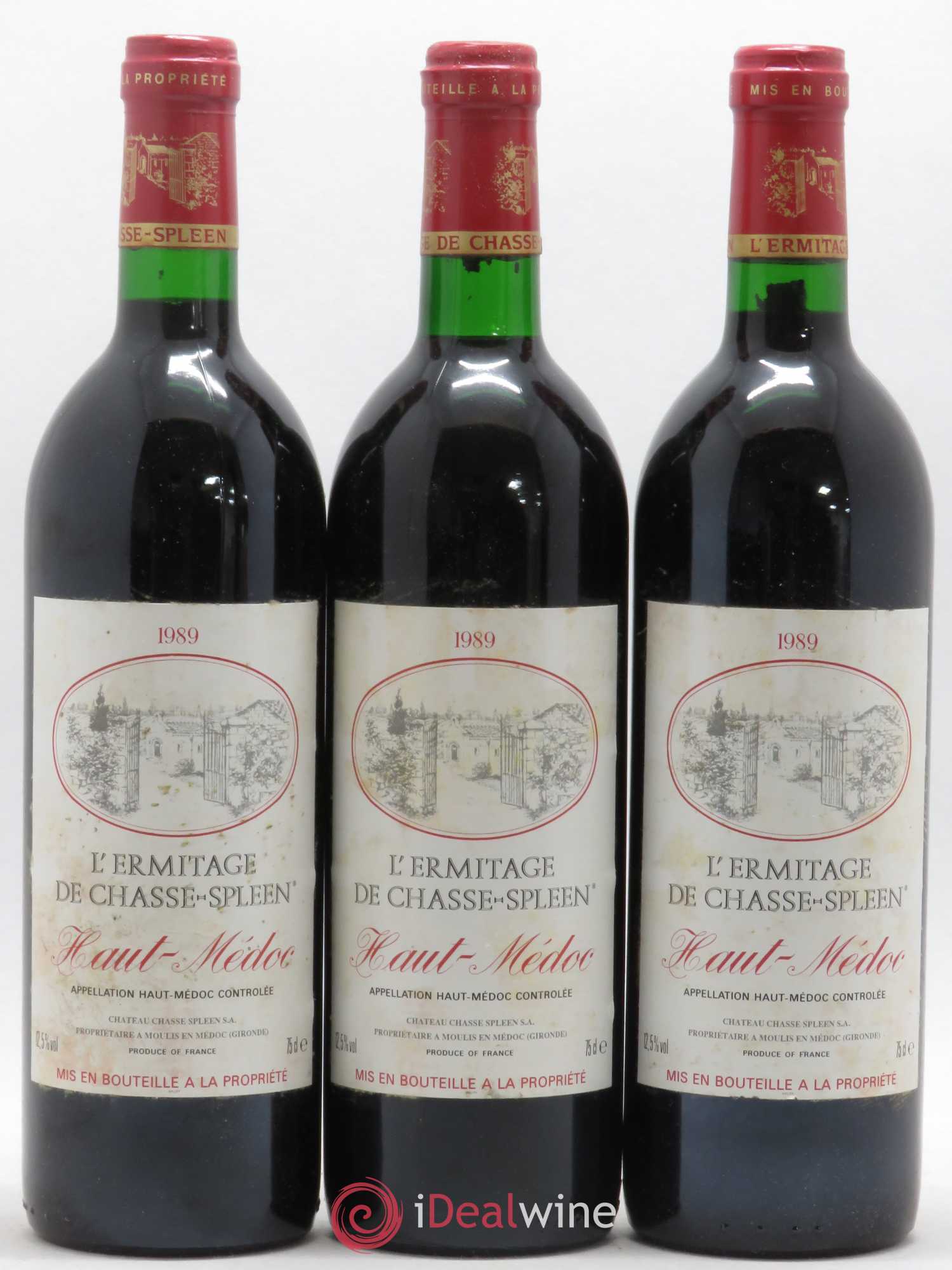 Héritage (Ermitage) de Chasse Spleen 1989 - Lot de 12 bouteilles - 4
