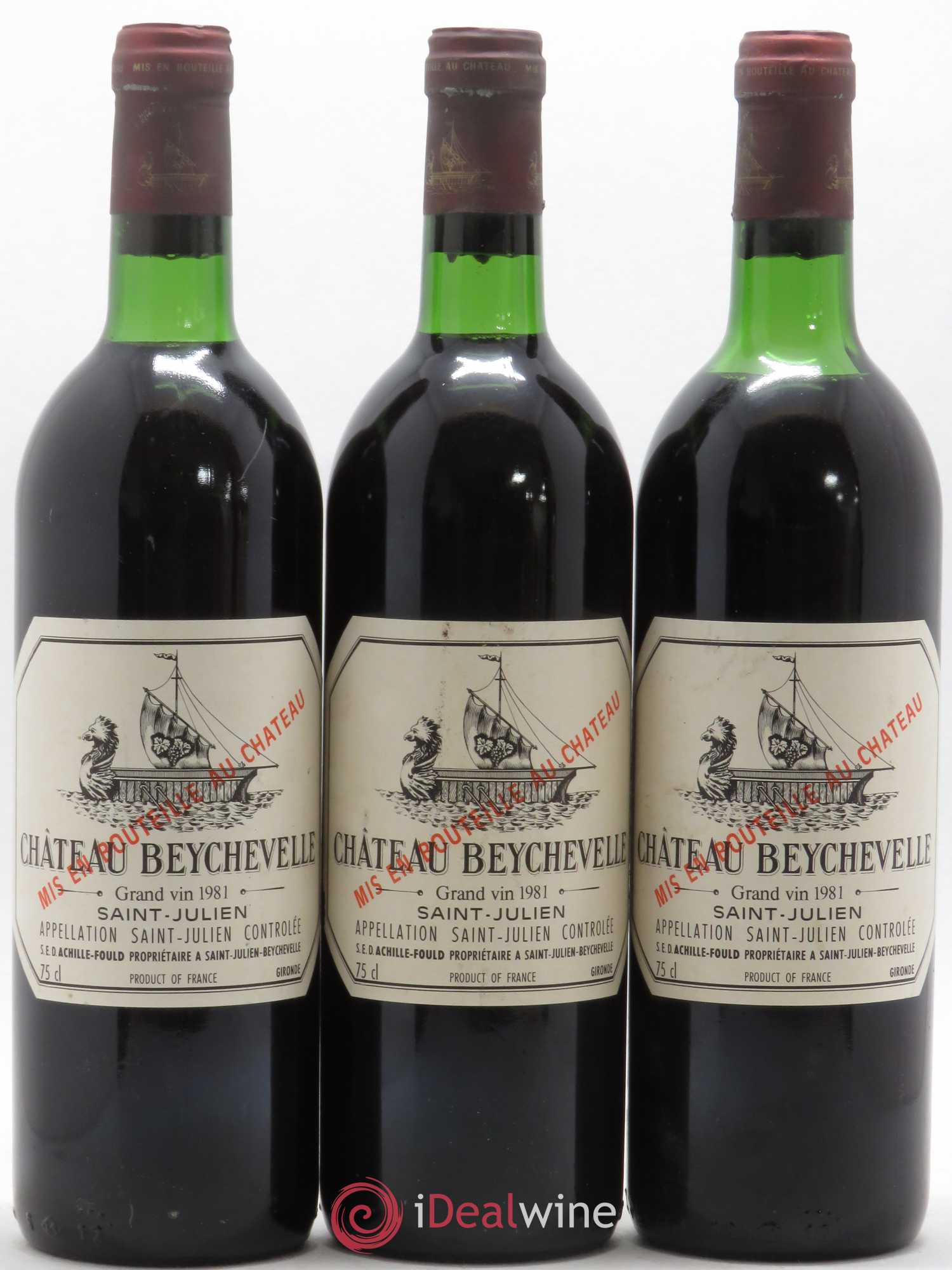 Château Beychevelle 4ème Grand Cru Classé 1981 - Lot de 12 bouteilles - 2
