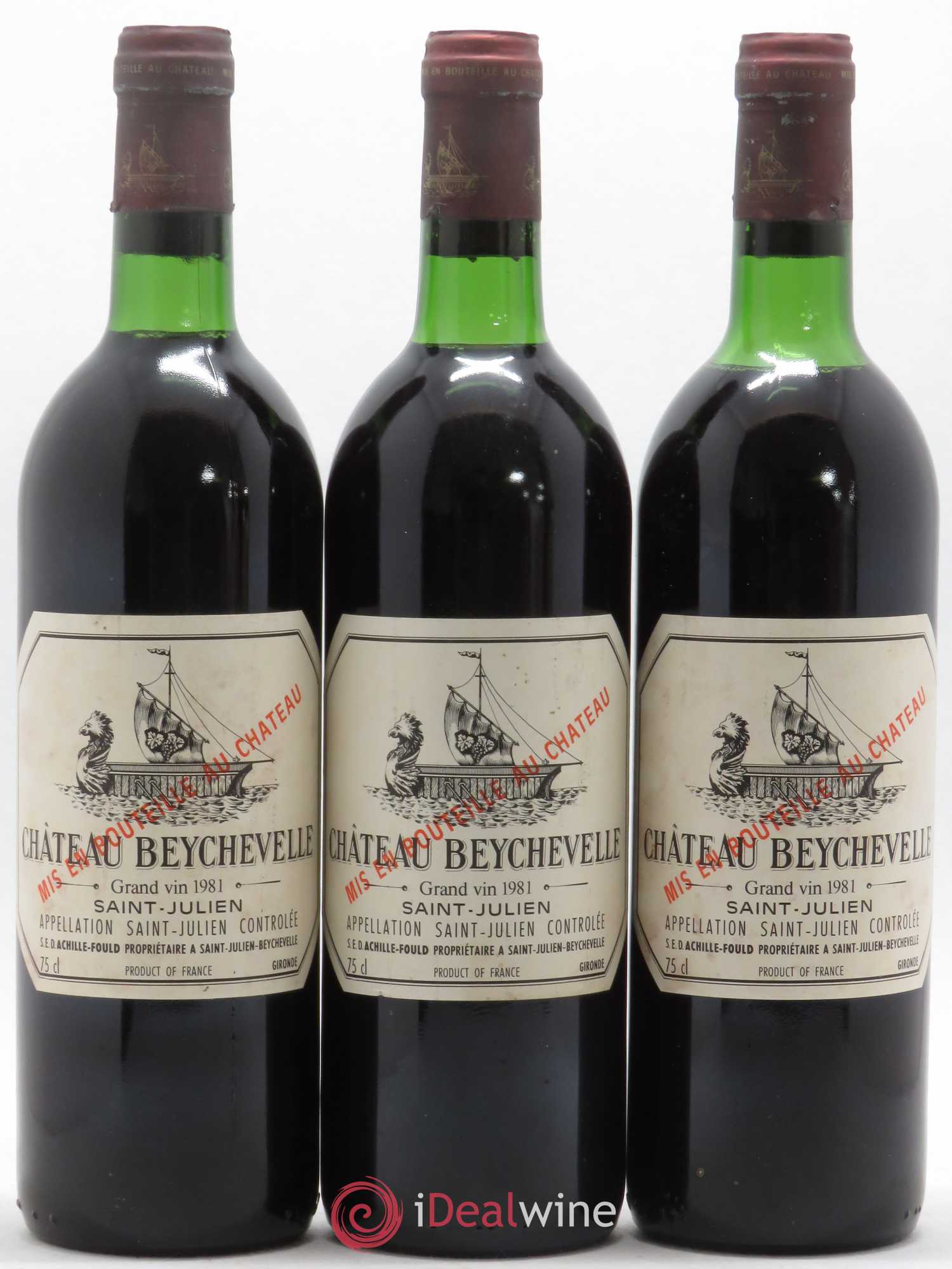 Château Beychevelle 4ème Grand Cru Classé 1981 - Lot de 12 bouteilles - 3