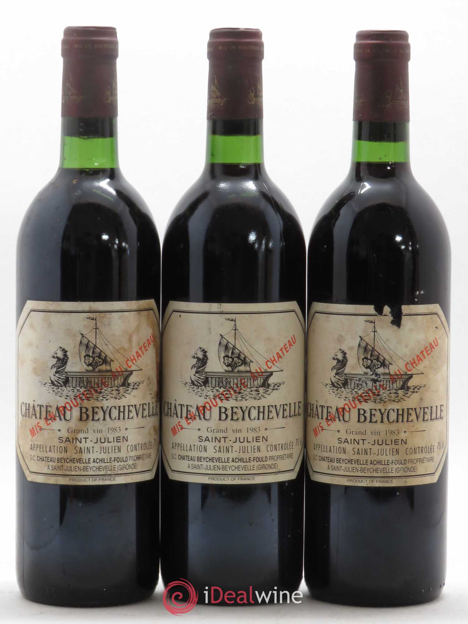 Château Beychevelle 4ème Grand Cru Classé 1983 - Lot de 12 bouteilles - 1