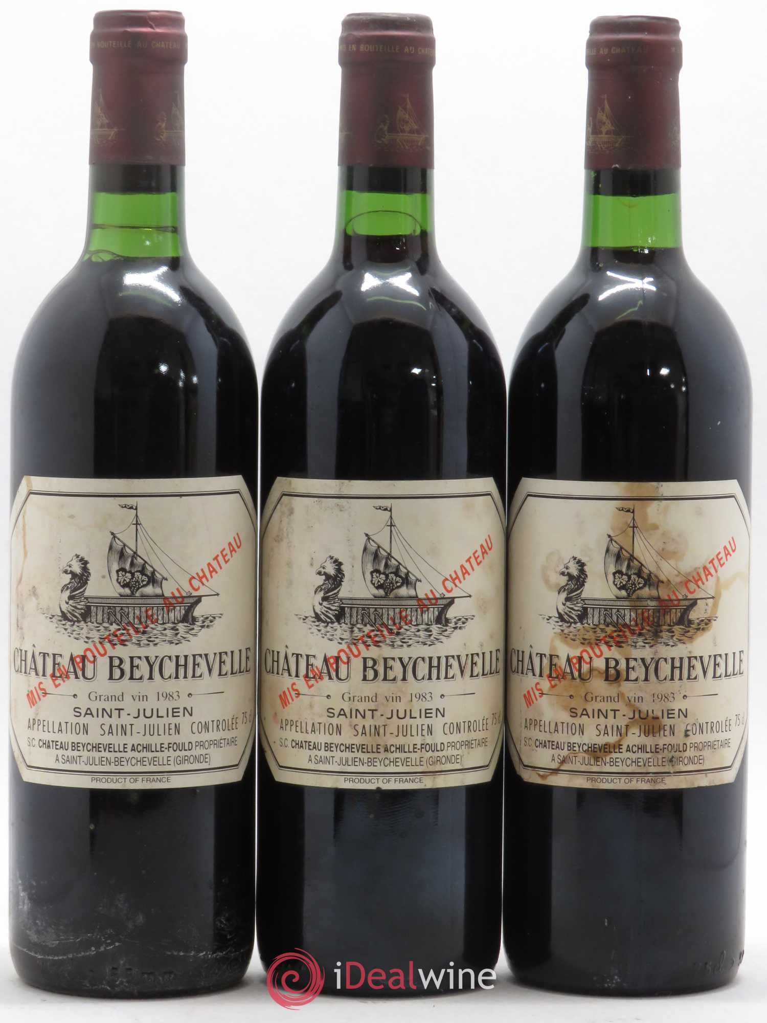 Château Beychevelle 4ème Grand Cru Classé 1983 - Lot de 12 bouteilles - 4