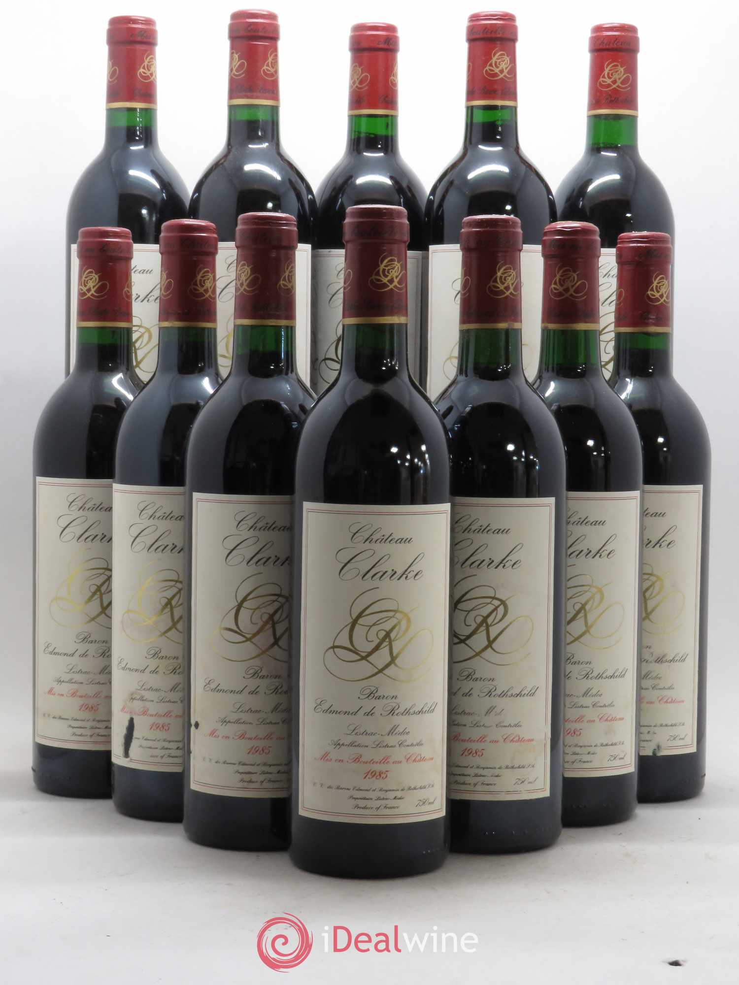 Château Clarke 1985 - Lot de 12 bouteilles - 0
