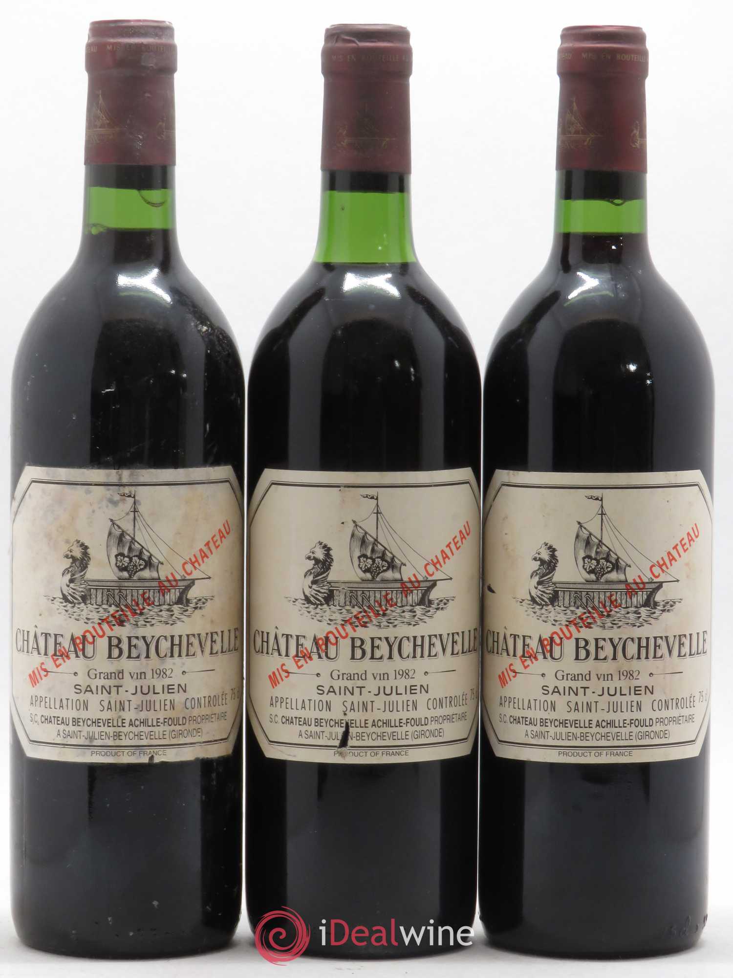 Château Beychevelle 4ème Grand Cru Classé 1982 - Lot de 12 bouteilles - 3