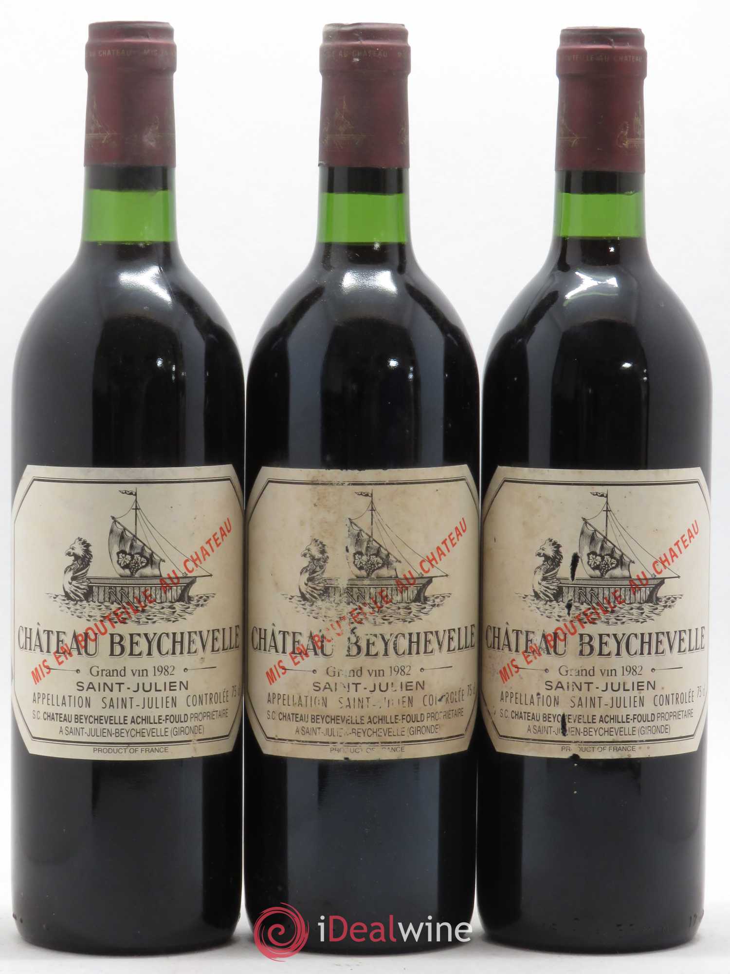 Château Beychevelle 4ème Grand Cru Classé 1982 - Lot de 12 bouteilles - 4
