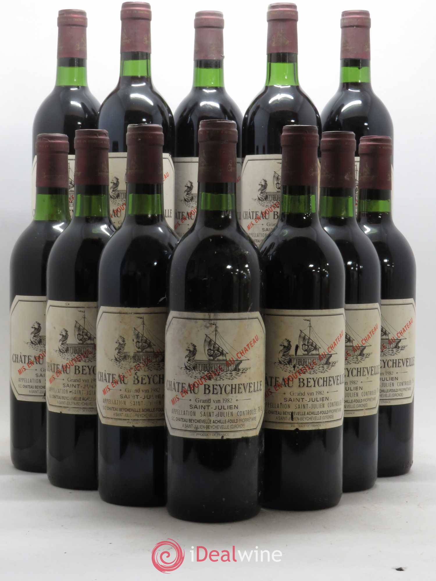Château Beychevelle 4ème Grand Cru Classé 1982 - Lot de 12 bouteilles - 0