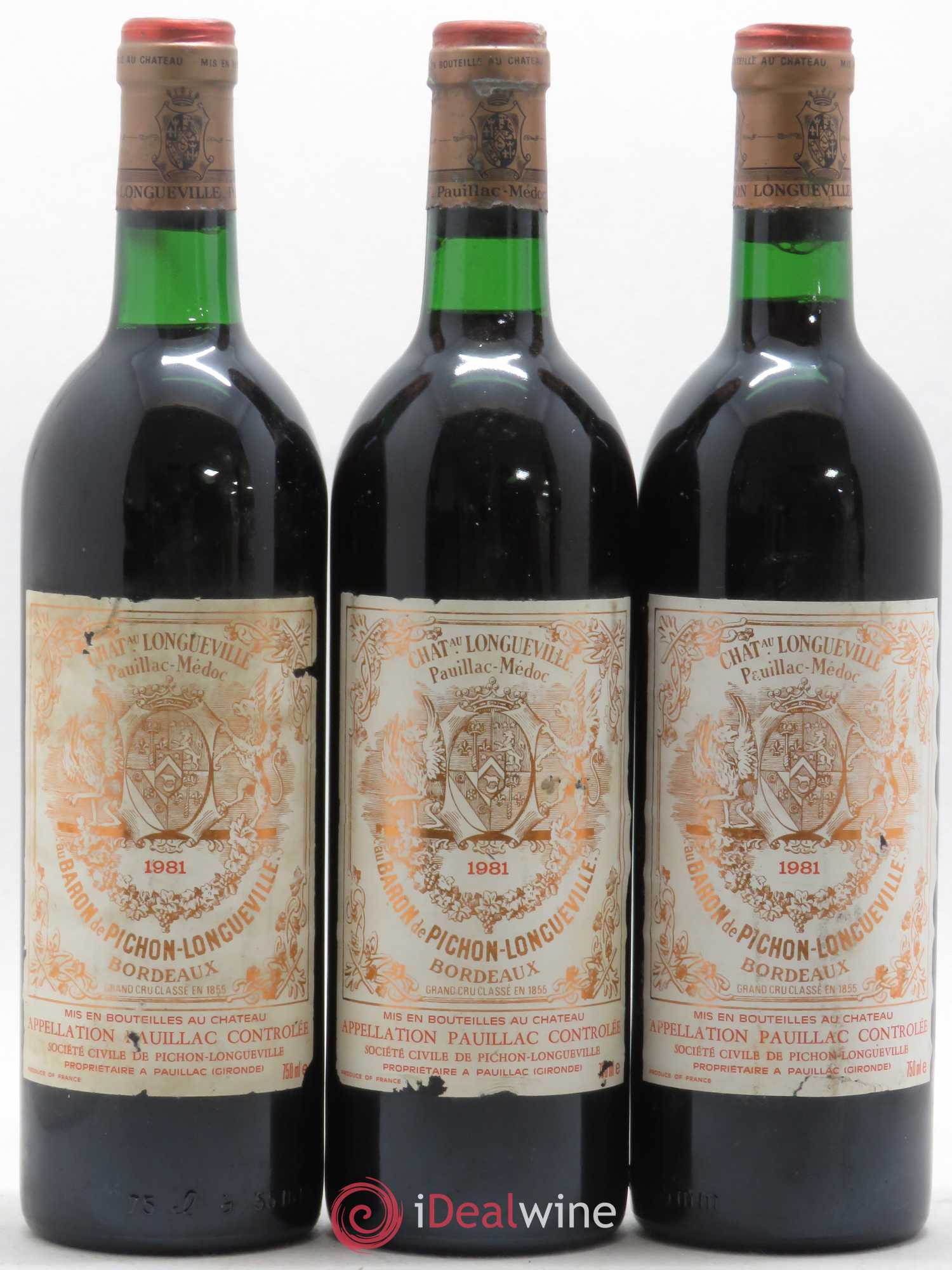 Pichon Longueville Baron 2ème Grand Cru Classé 1981 - Lot de 12 bouteilles - 2