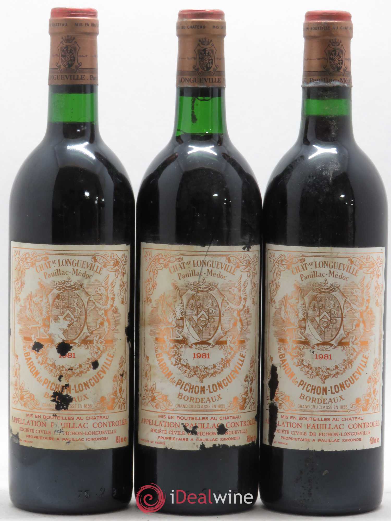 Pichon Longueville Baron 2ème Grand Cru Classé 1981 - Lot de 12 bouteilles - 3