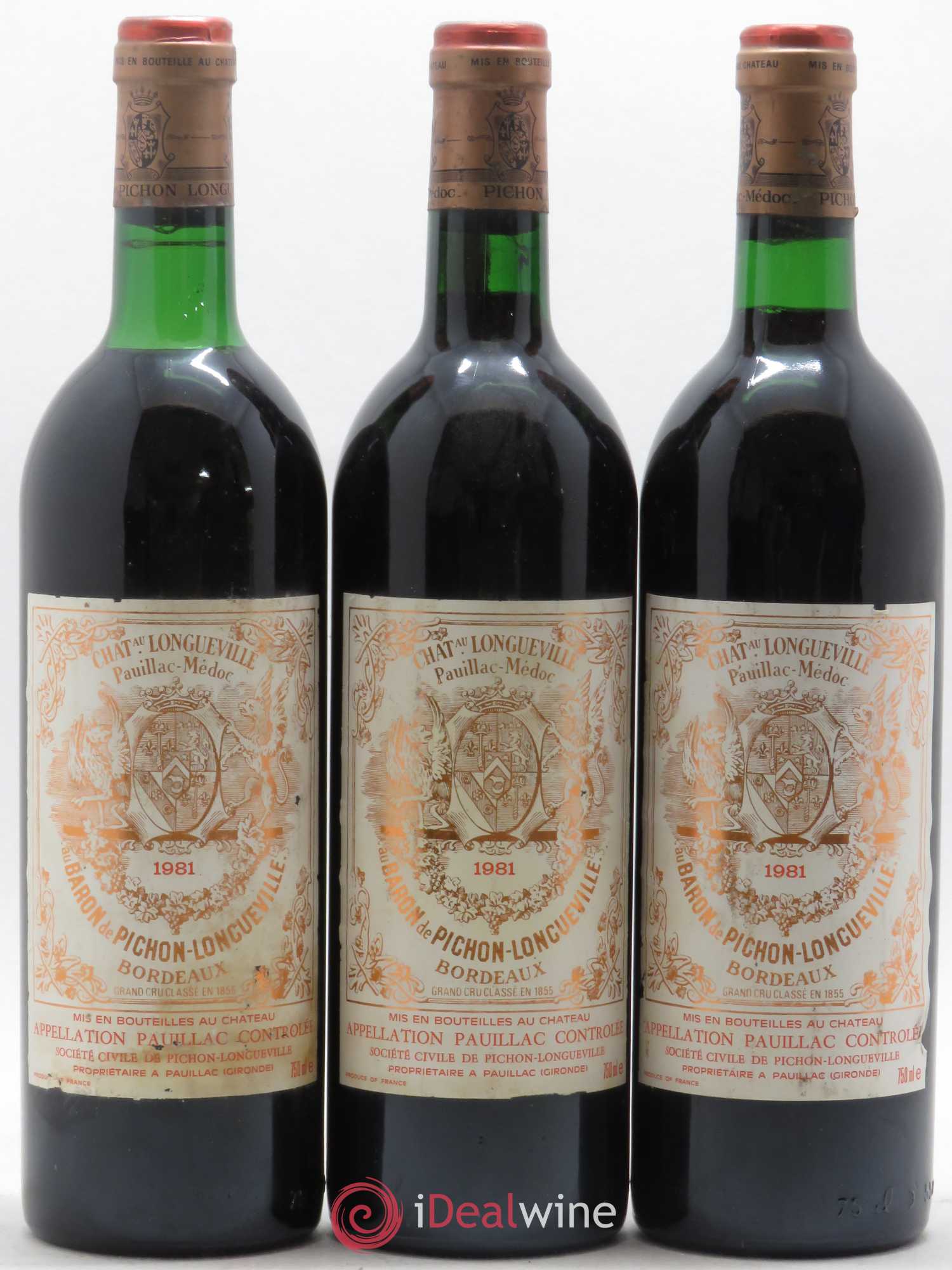 Pichon Longueville Baron 2ème Grand Cru Classé 1981 - Lot de 12 bouteilles - 4
