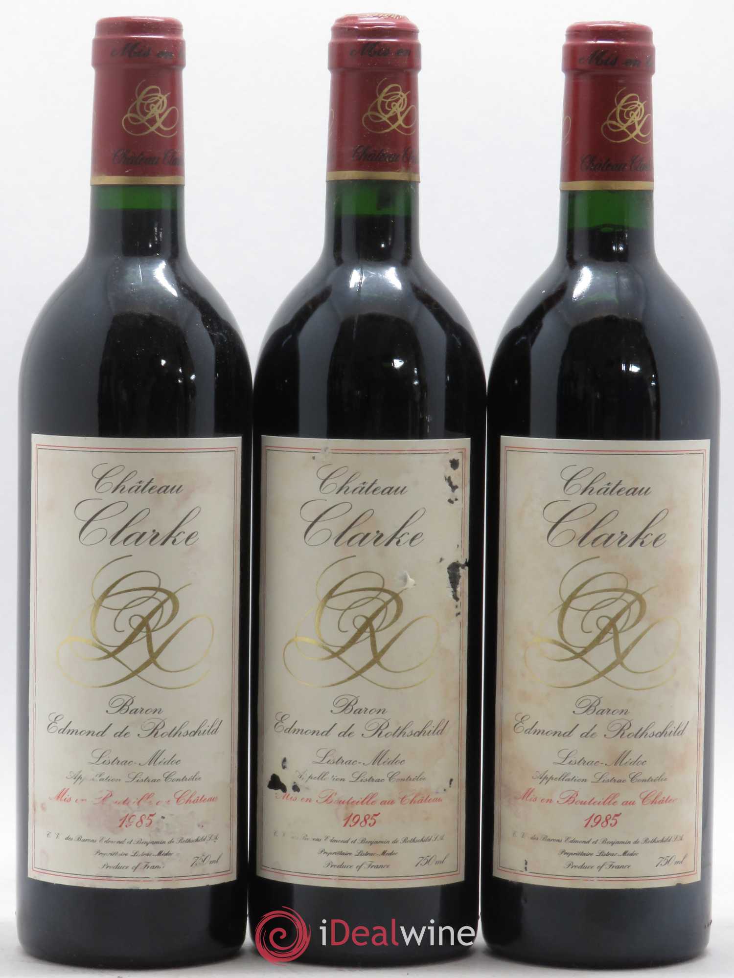 Château Clarke 1985 - Lot de 12 bouteilles - 1