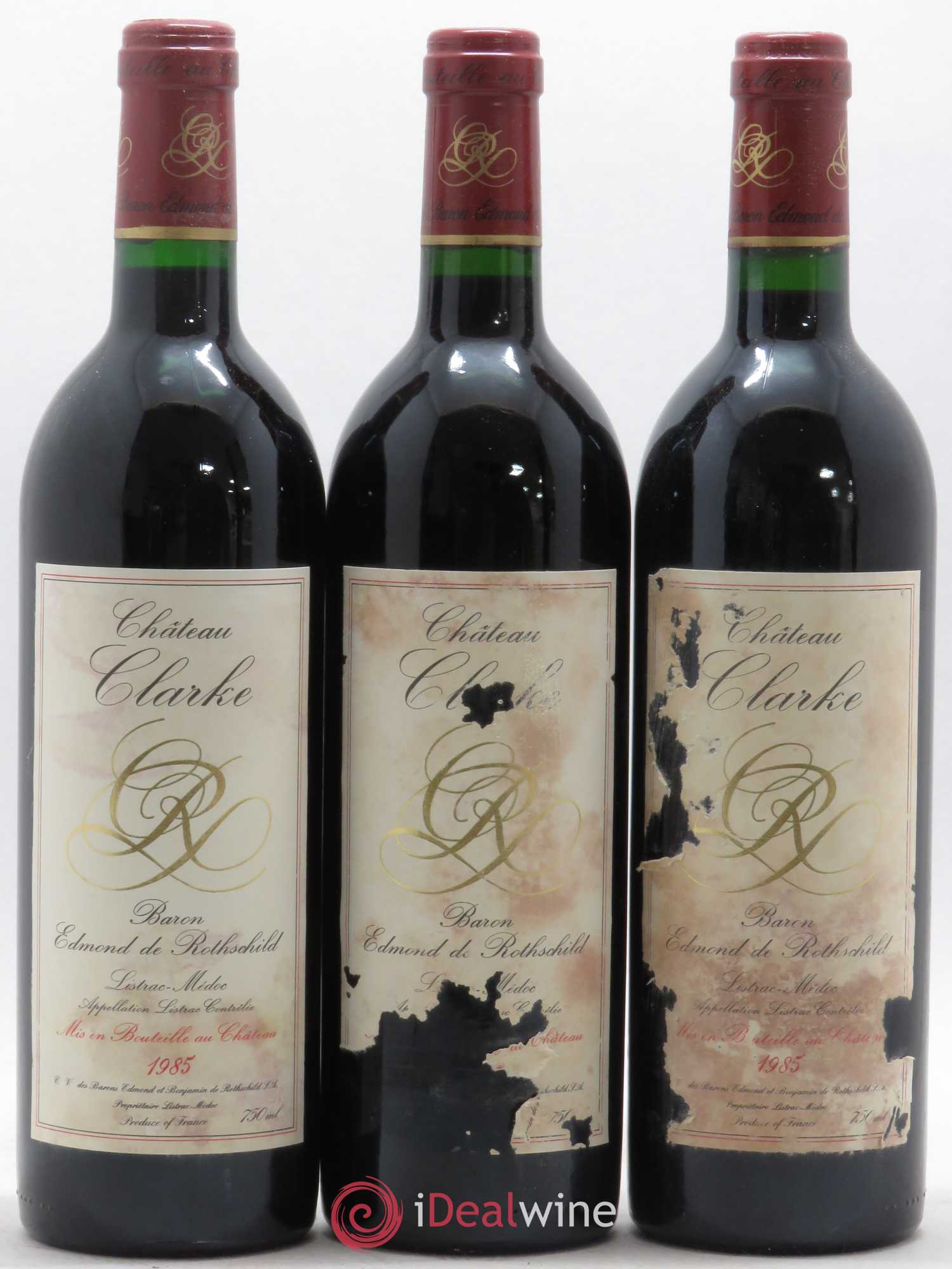Château Clarke 1985 - Lot de 12 bouteilles - 2