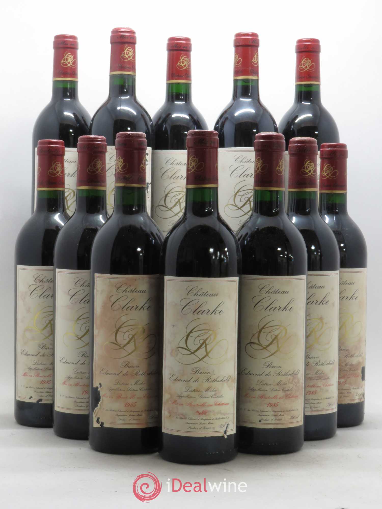 Château Clarke 1985 - Lot de 12 bouteilles - 0
