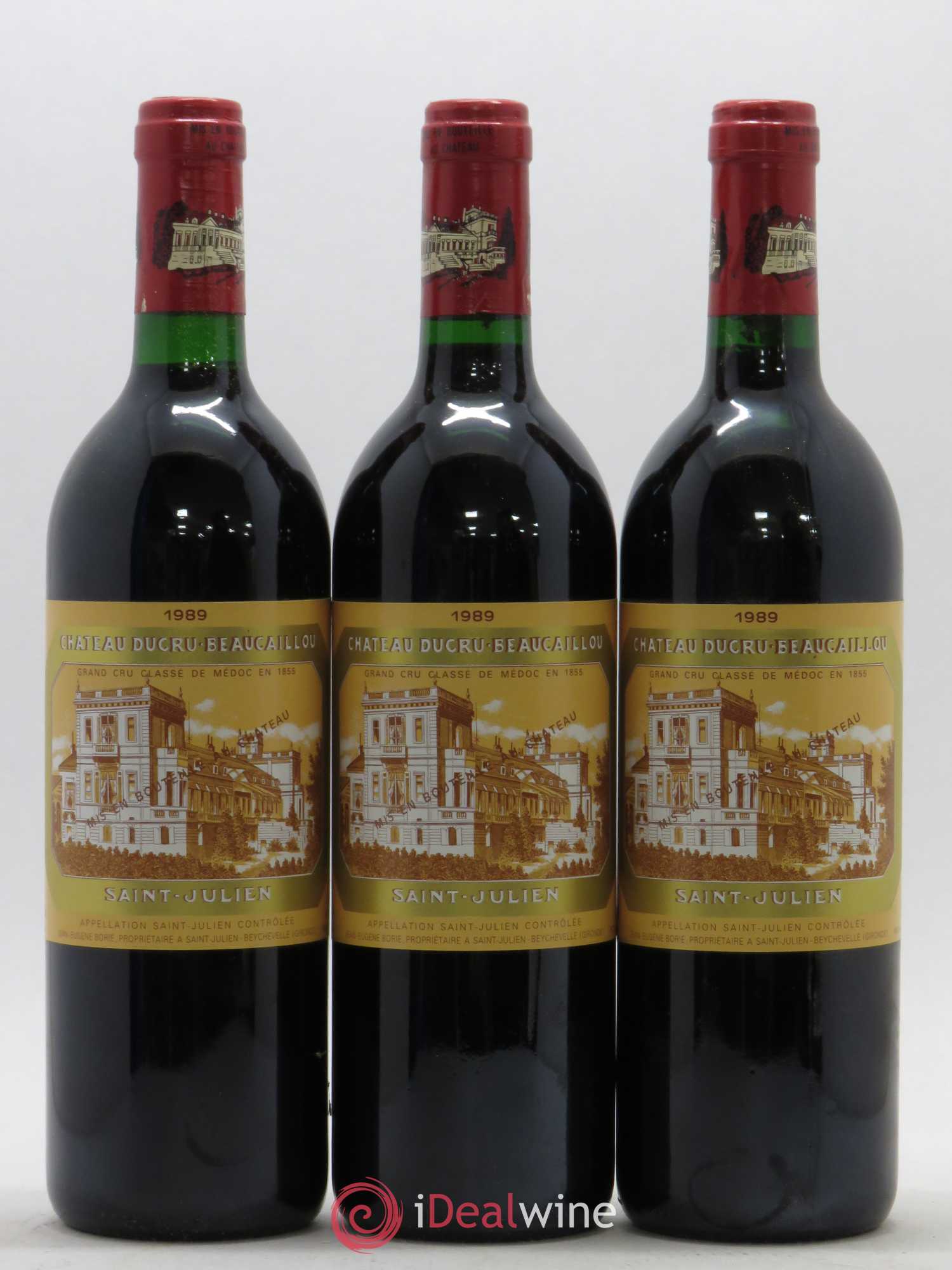 Château Ducru Beaucaillou 2ème Grand Cru Classé 1989 - Lot de 3 bouteilles - 0