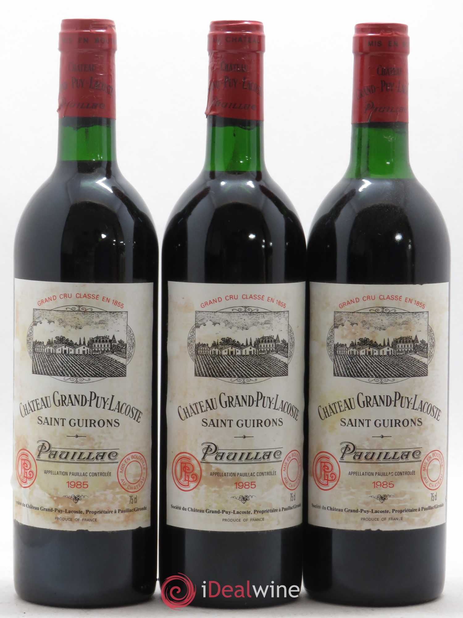 Château Grand Puy Lacoste 5ème Grand Cru Classé 1985 - Lot de 12 bouteilles - 3