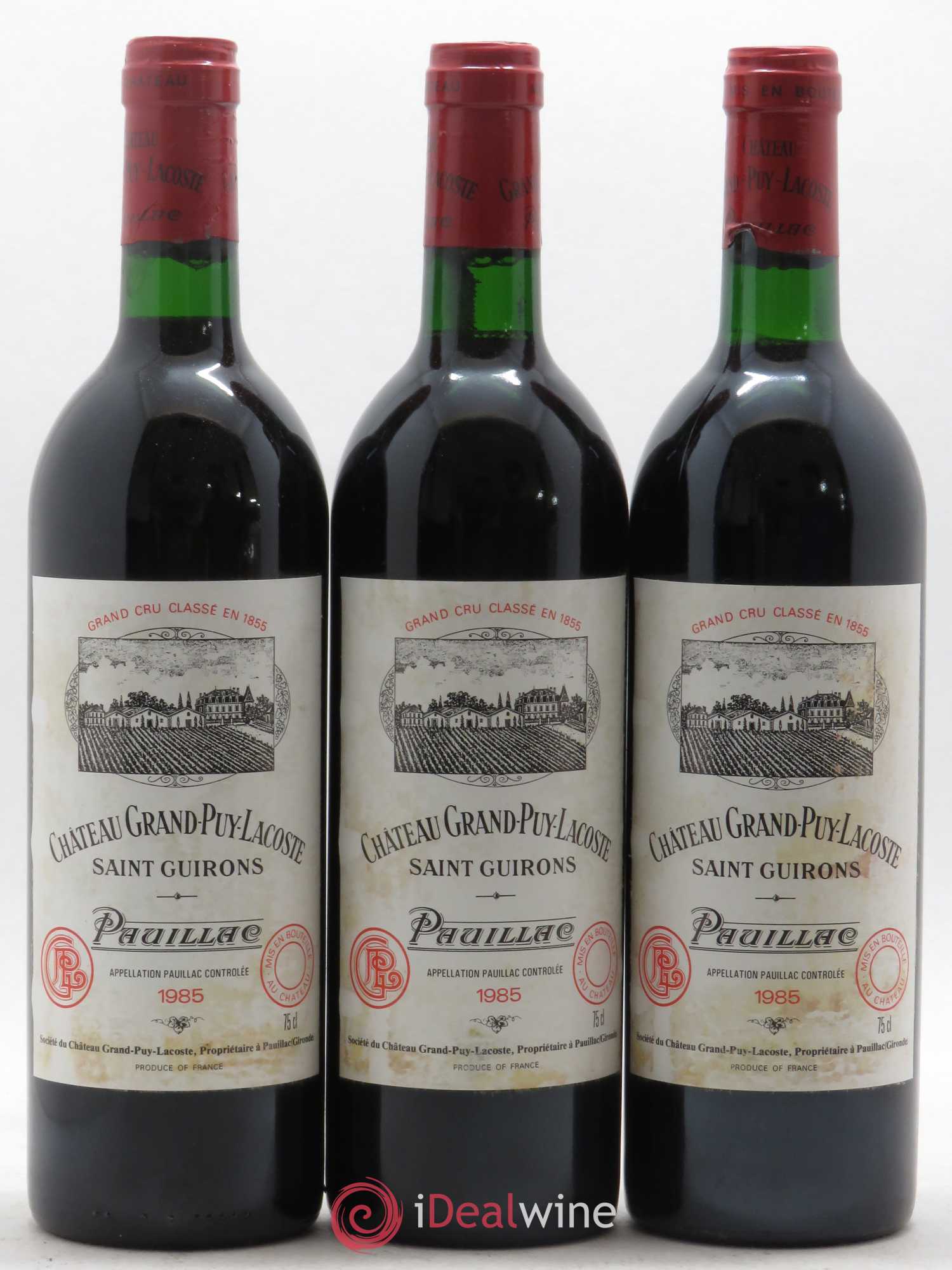 Château Grand Puy Lacoste 5ème Grand Cru Classé 1985 - Lot de 12 bouteilles - 4