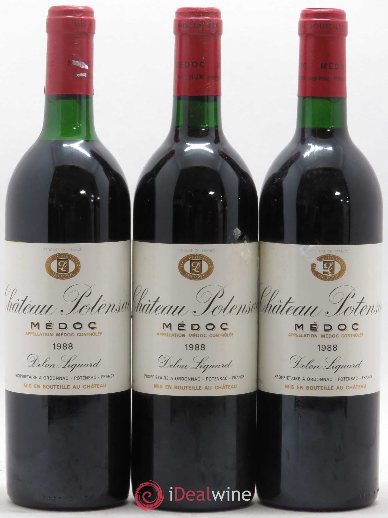 Château Potensac 1988 - Lot de 12 bouteilles - 1