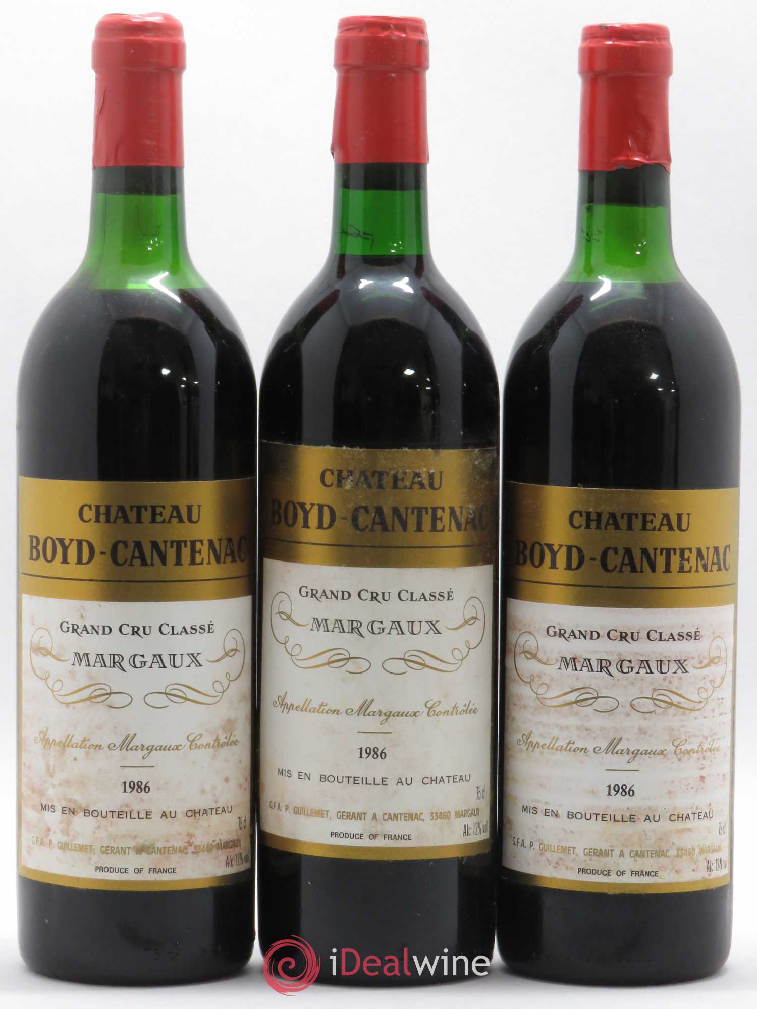 Château Boyd Cantenac 3ème Grand Cru Classé 1986 - Lot de 12 bouteilles - 1