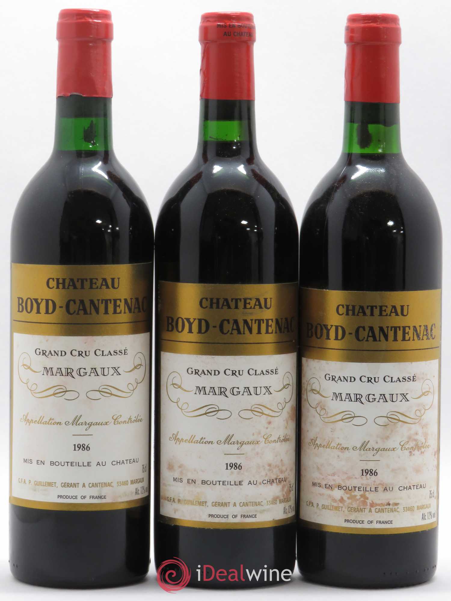 Château Boyd Cantenac 3ème Grand Cru Classé 1986 - Lot de 12 bouteilles - 3