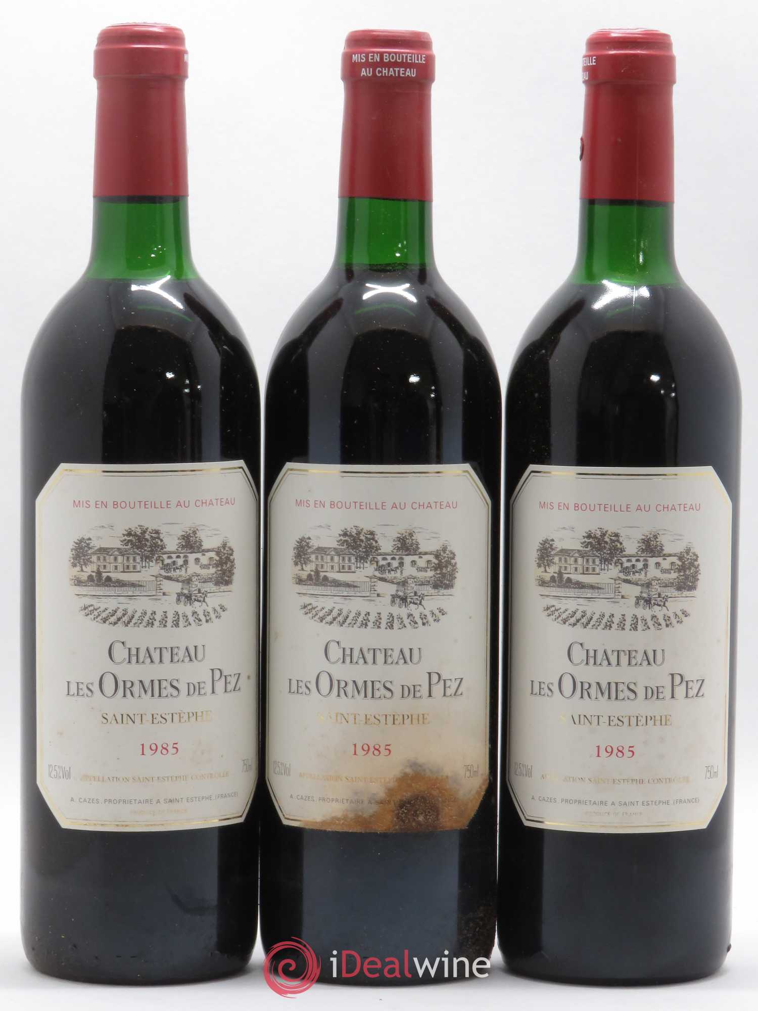 Château les Ormes de Pez 1985 - Lot de 3 bouteilles - 0