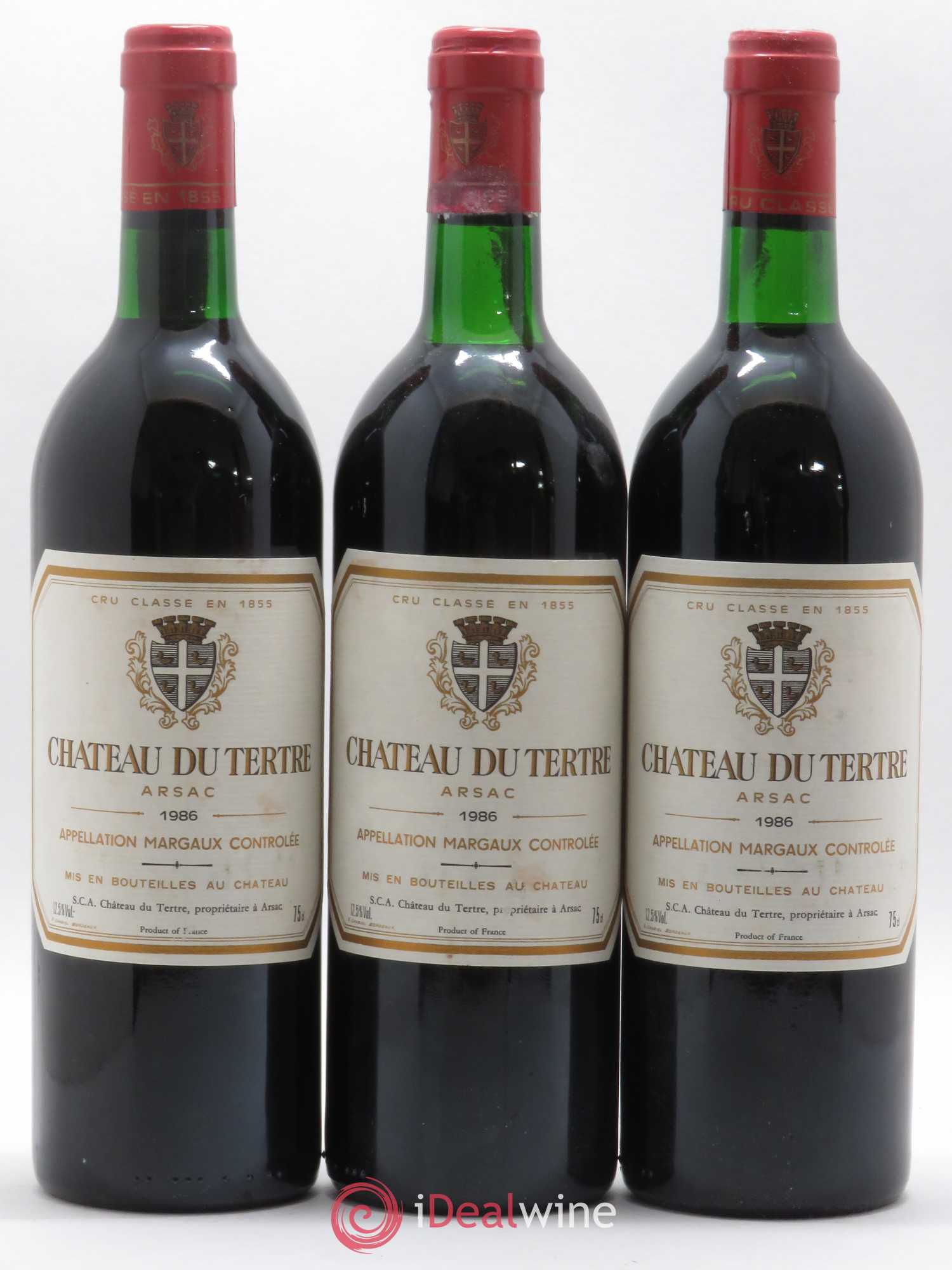 Château du Tertre 5ème Grand Cru Classé 1986 - Lot de 12 bouteilles - 3