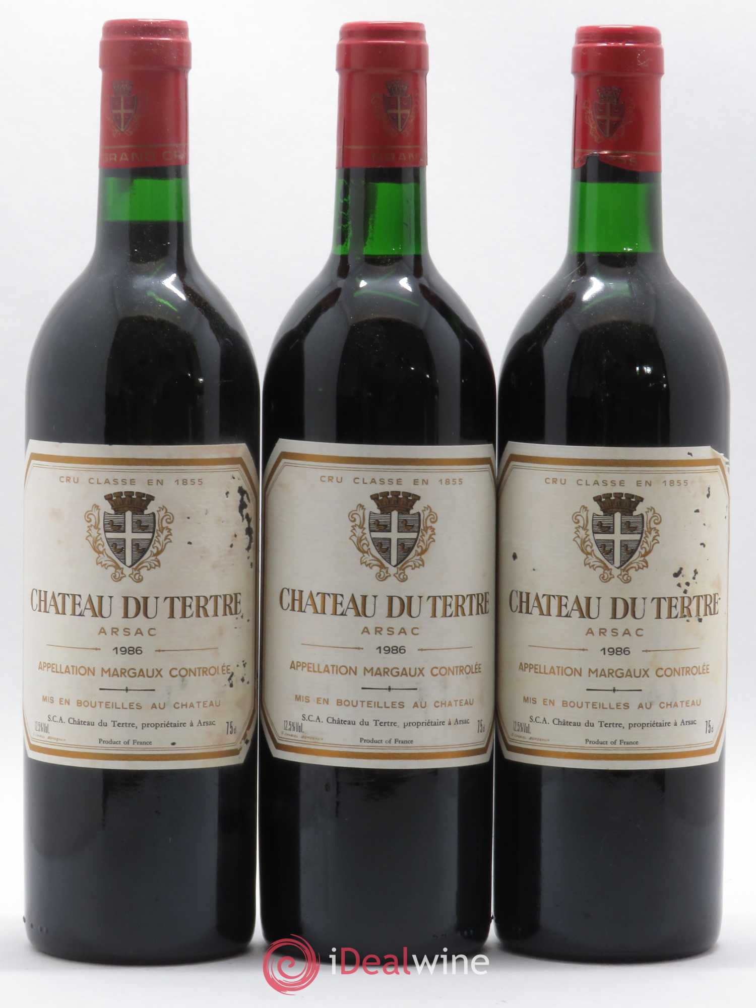 Château du Tertre 5ème Grand Cru Classé 1986 - Lot de 12 bouteilles - 4