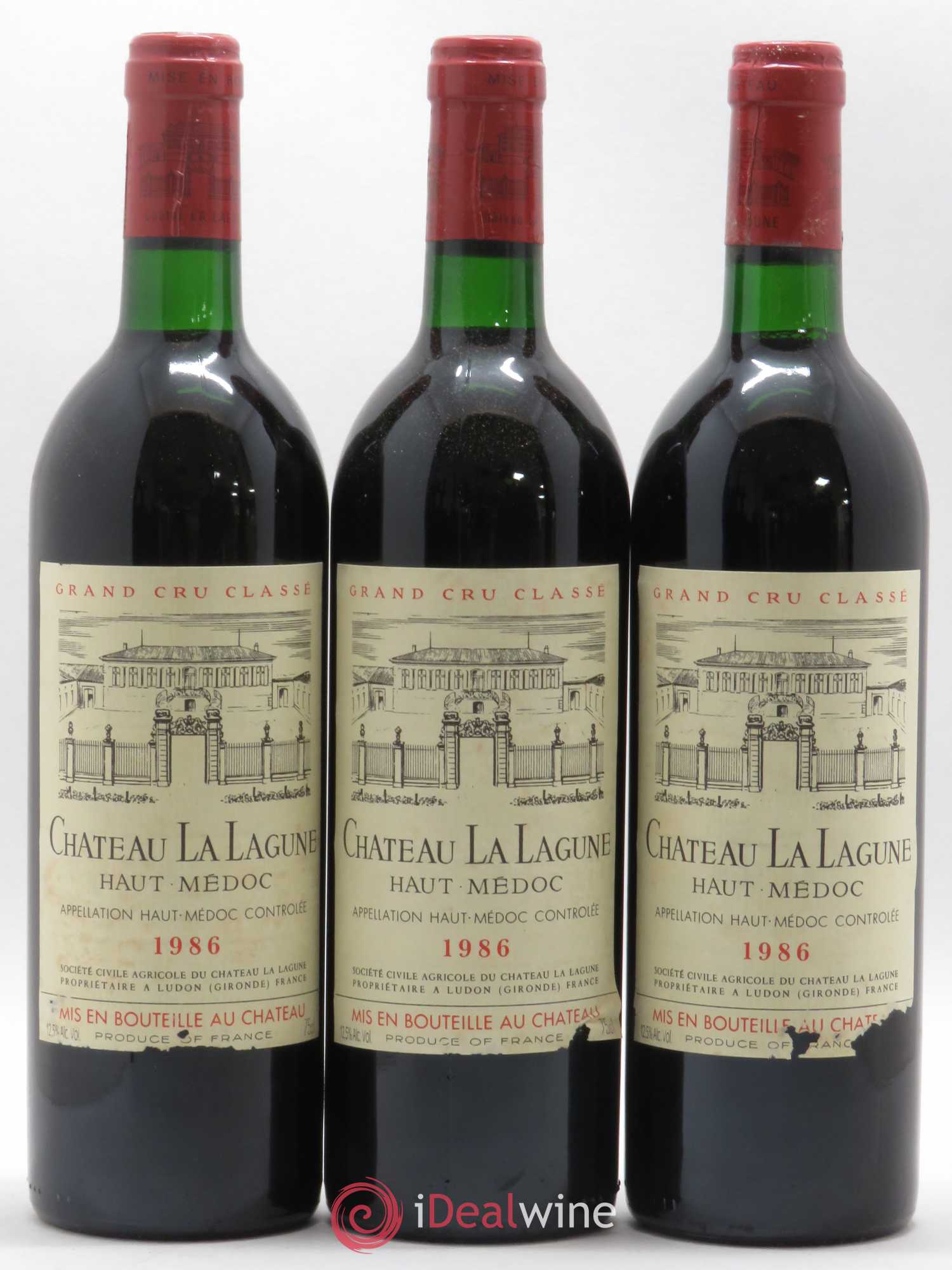 Château la Lagune 3ème Grand Cru Classé 1986 - Lot de 12 bouteilles - 1