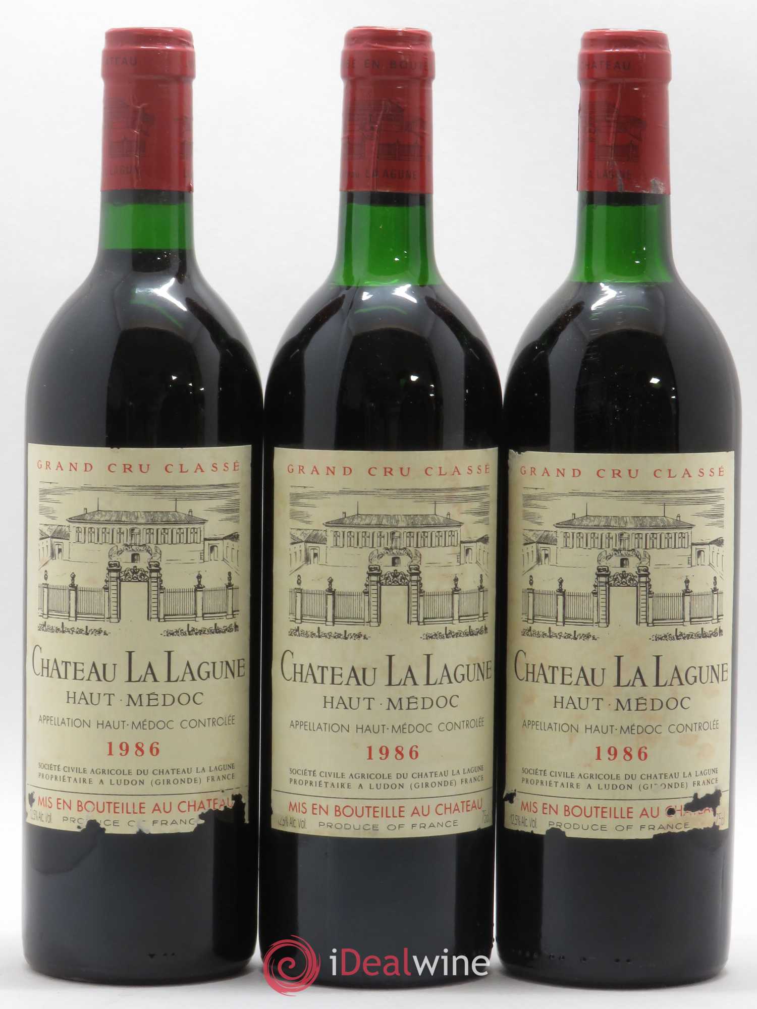 Château la Lagune 3ème Grand Cru Classé 1986 - Lot de 12 bouteilles - 2