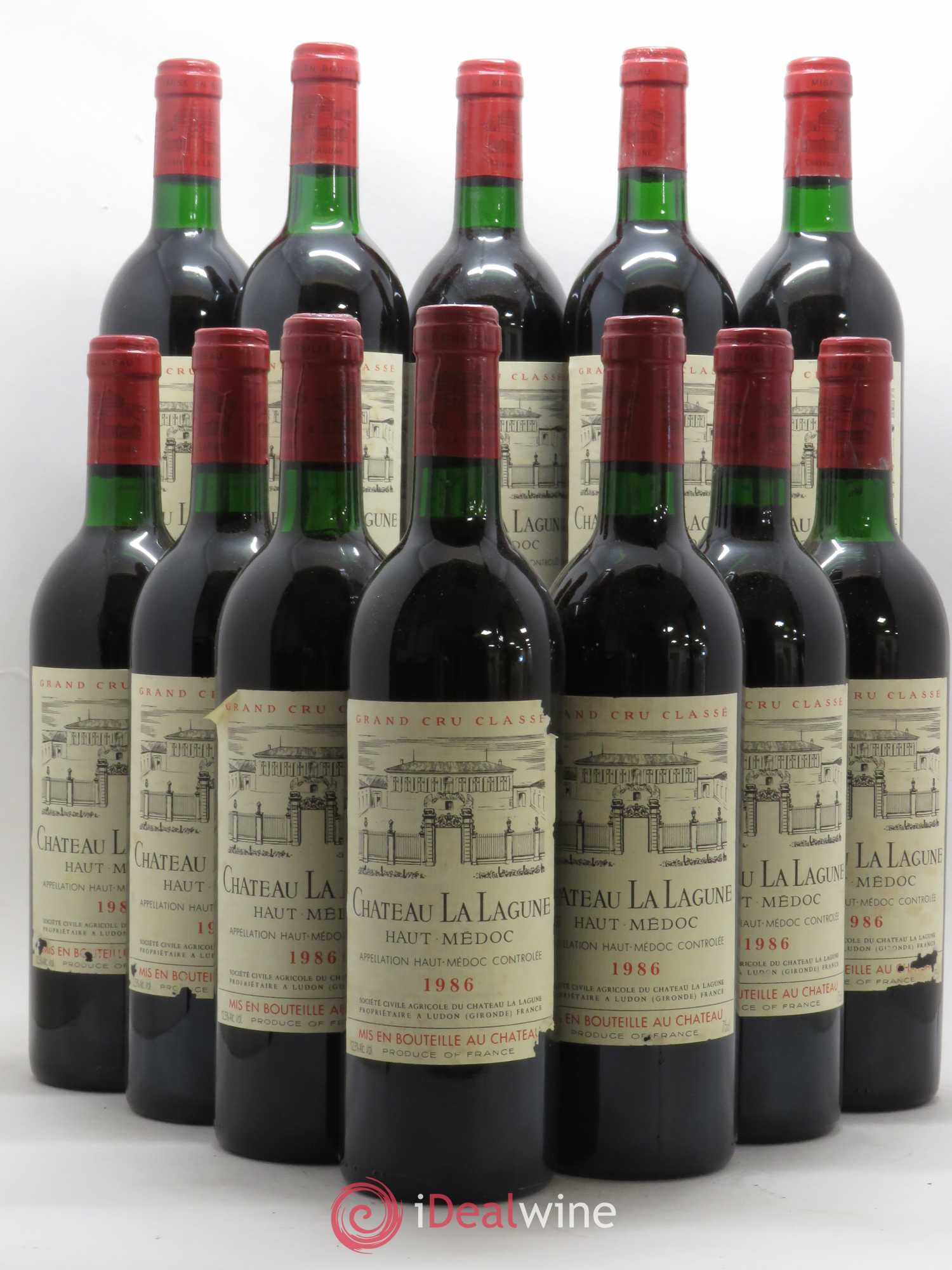Château la Lagune 3ème Grand Cru Classé 1986 - Lot de 12 bouteilles - 0