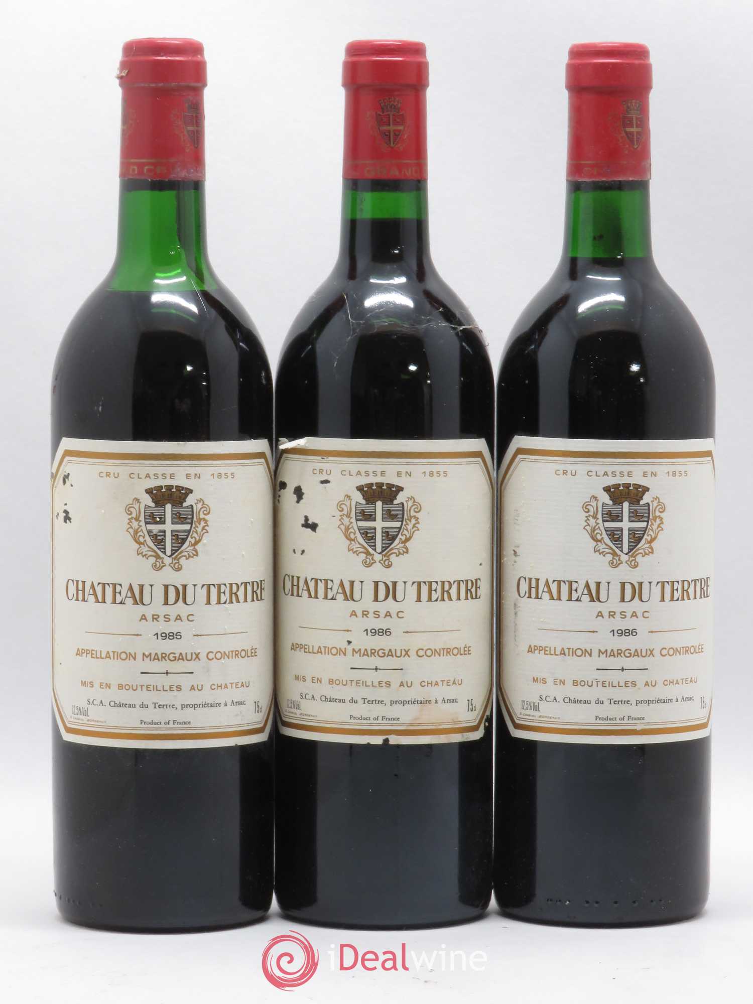 Château du Tertre 5ème Grand Cru Classé 1986 - Lot de 12 bouteilles - 3