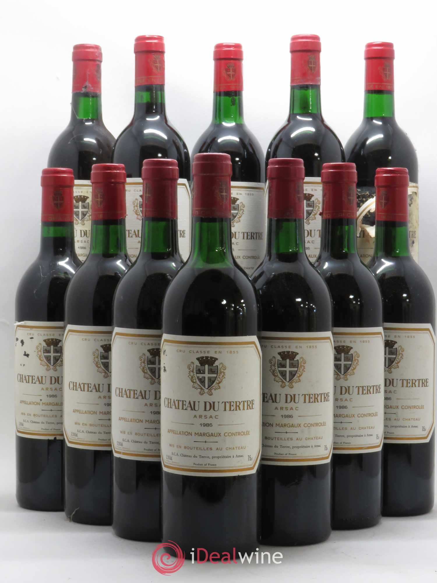 Château du Tertre 5ème Grand Cru Classé 1986 - Lot de 12 bouteilles - 0