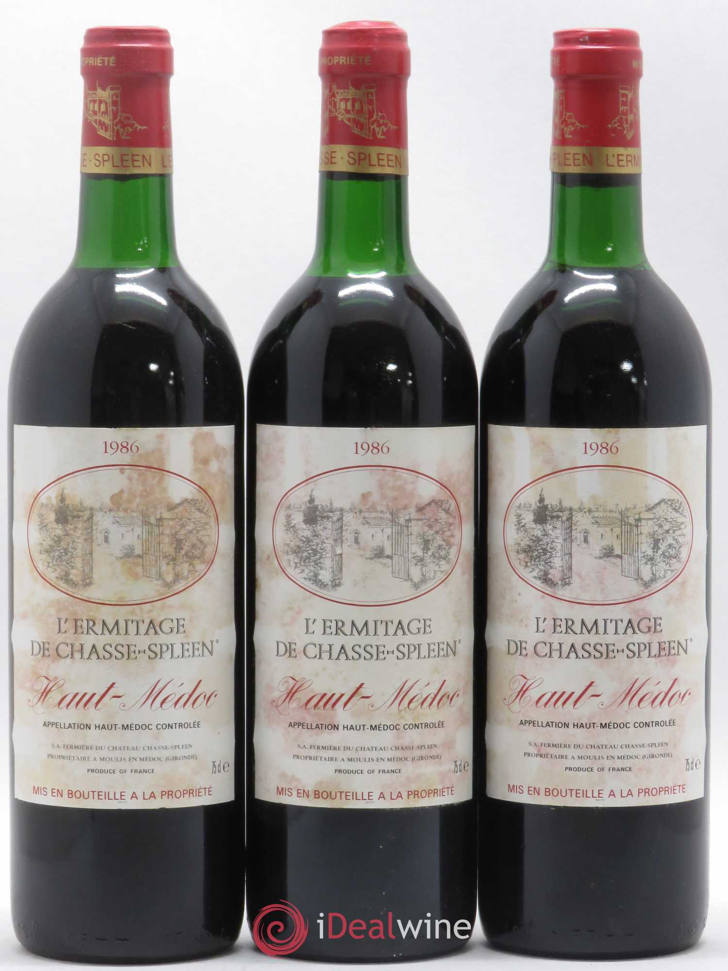Héritage (Ermitage) de Chasse Spleen 1986 - Lot de 12 bouteilles - 2