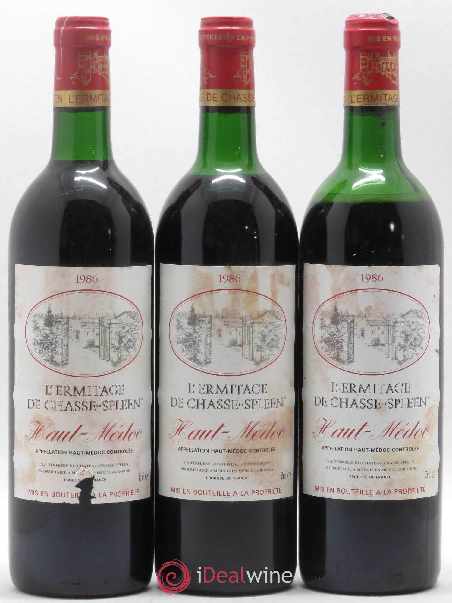Héritage (Ermitage) de Chasse Spleen 1986 - Lot de 12 bouteilles - 4