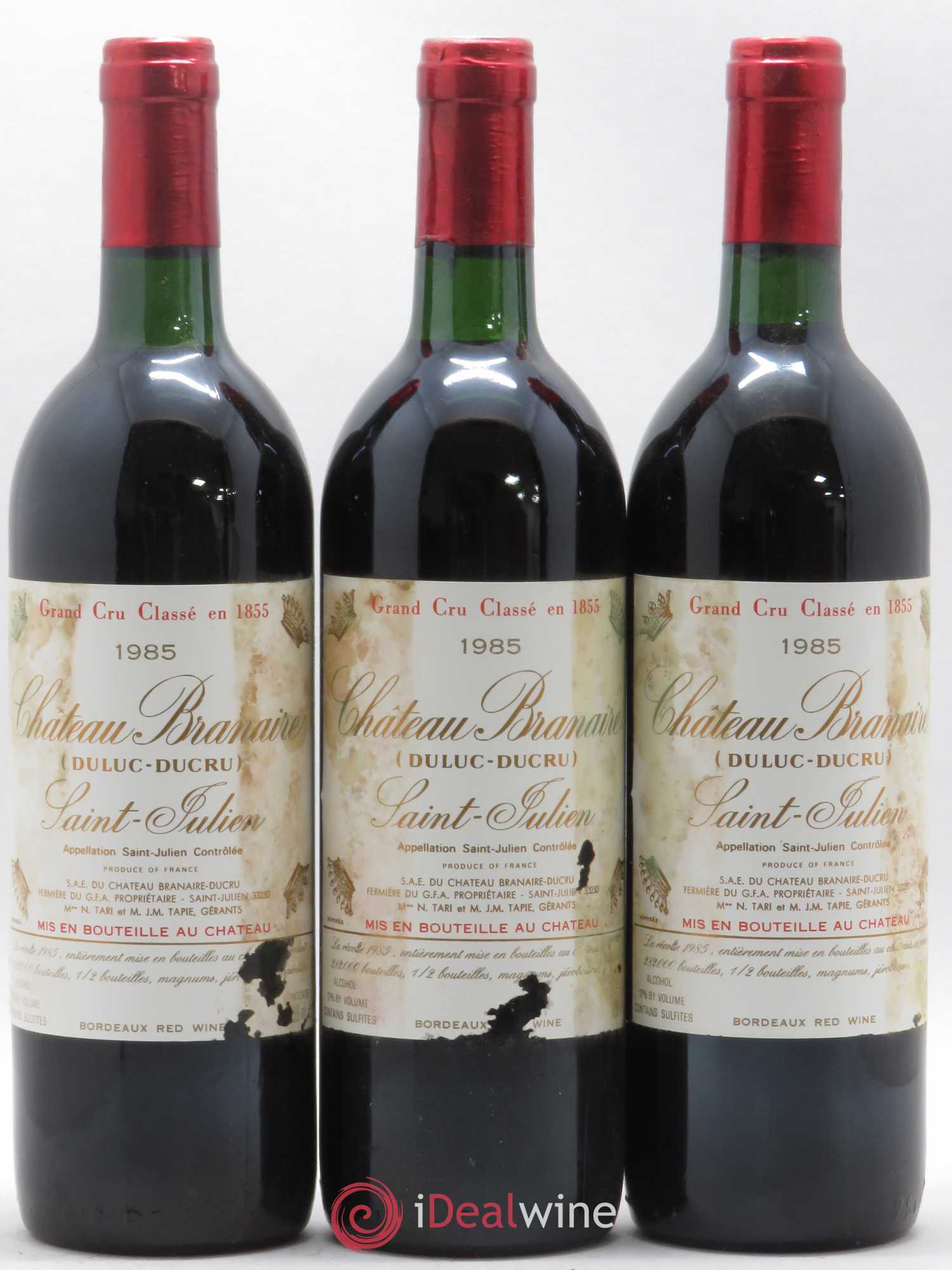 Château Branaire Ducru 4ème Grand Cru Classé 1985 - Lot de 12 bouteilles - 2