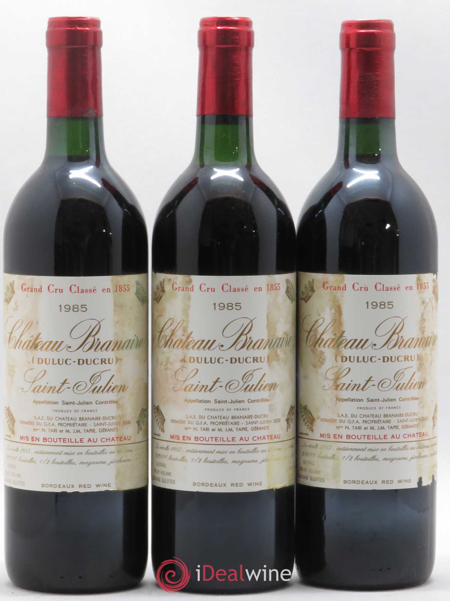 Château Branaire Ducru 4ème Grand Cru Classé 1985 - Lot de 12 bouteilles - 4