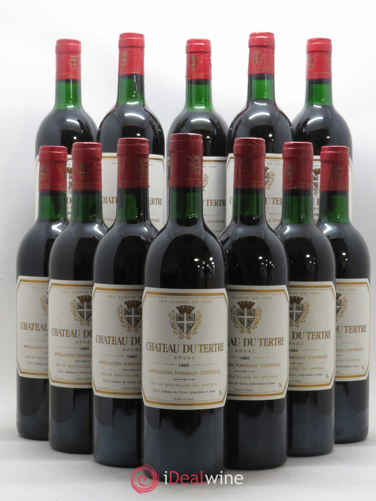 Château du Tertre 5ème Grand Cru Classé 1985 - Lot de 12 bouteilles - 0