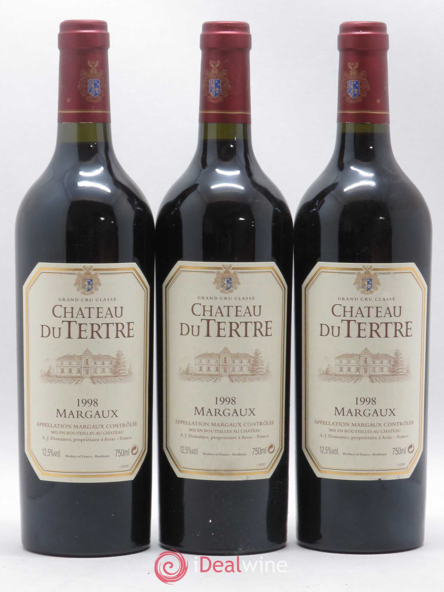Château du Tertre 5ème Grand Cru Classé 1998 - Lot de 12 bouteilles - 2