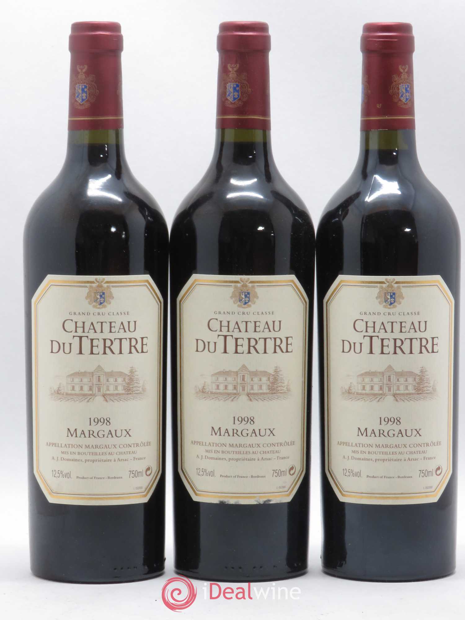 Château du Tertre 5ème Grand Cru Classé 1998 - Lot de 12 bouteilles - 4