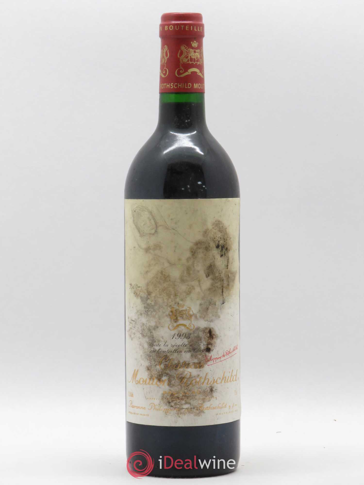 Château Mouton Rothschild 1er Grand Cru Classé 1993 - Lot de 1 bouteille - 0